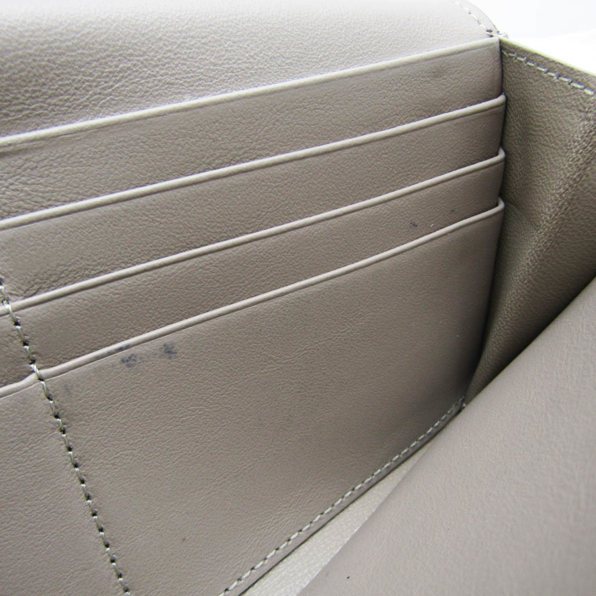Fendi Peekaboo Beige Leather Wallet ()
