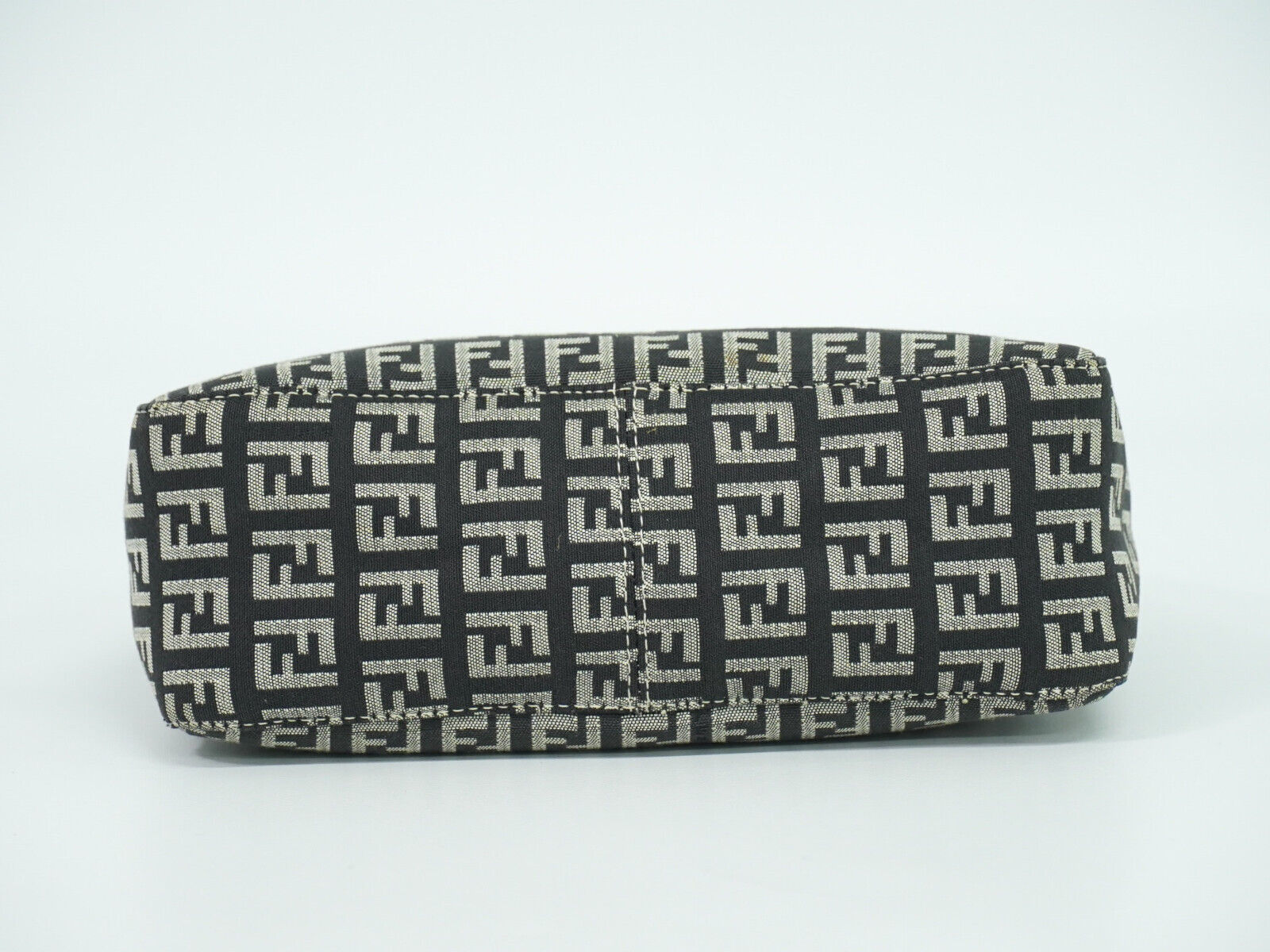 Fendi Zucchino Black Canvas Handbag ()
