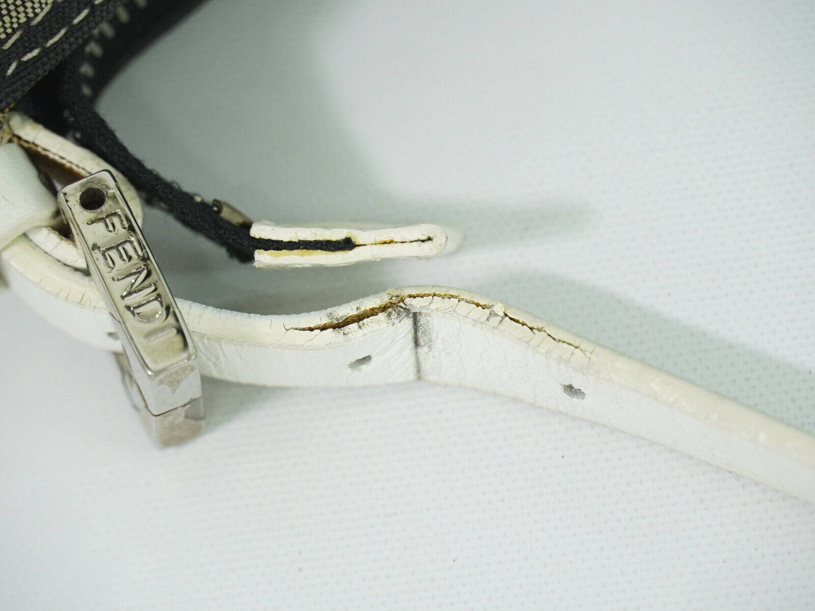 Fendi Zucchino Black Canvas Handbag ()