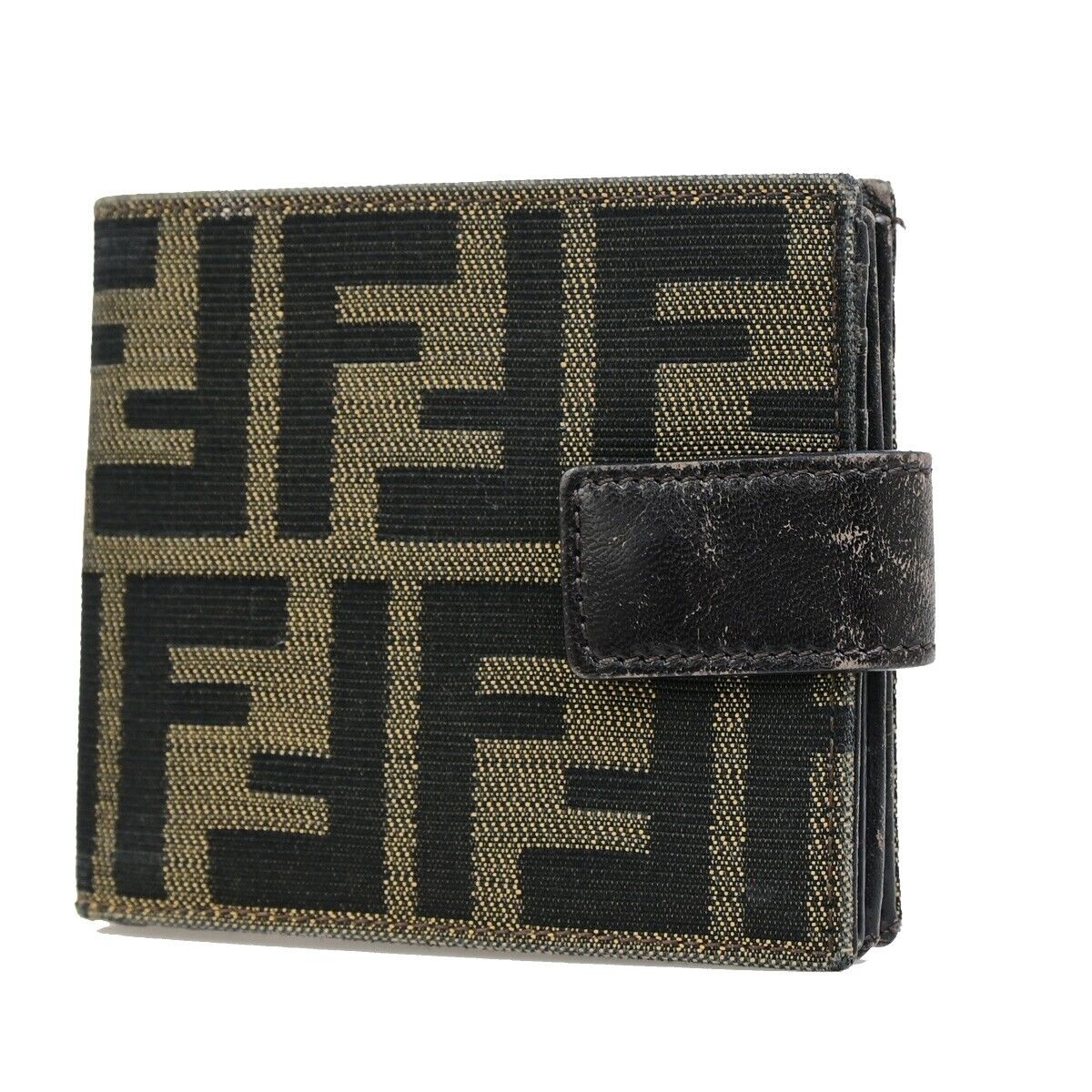 Fendi -- Brown Canvas Wallet ()