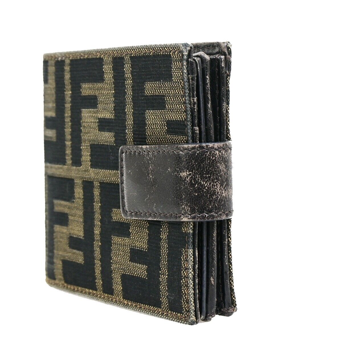 Fendi -- Brown Canvas Wallet ()