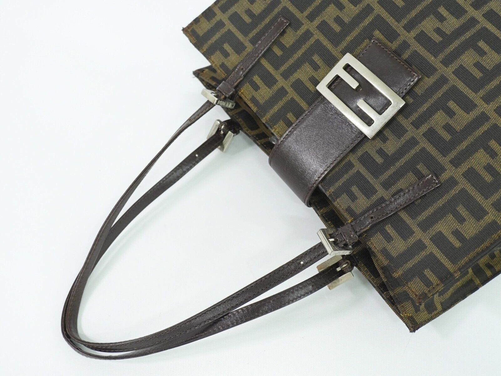 Fendi Brown Canvas Handbag ()