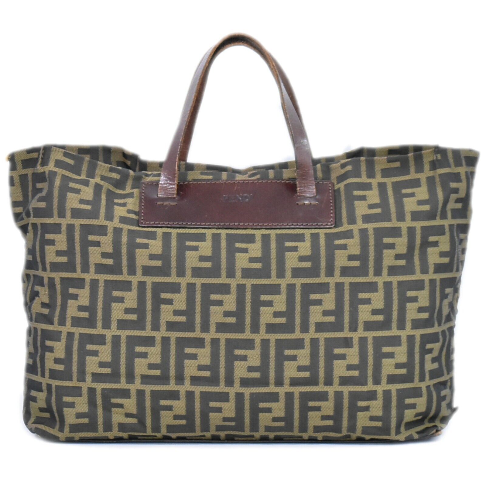 Fendi Brown Canvas Handbag ()