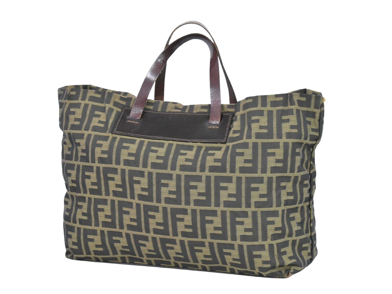 Fendi Brown Canvas Handbag ()