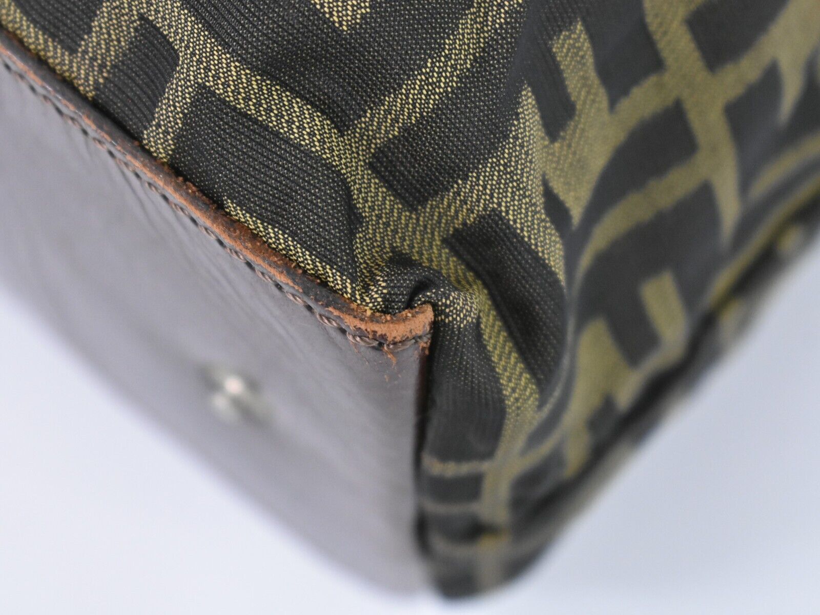 Fendi Brown Canvas Handbag ()