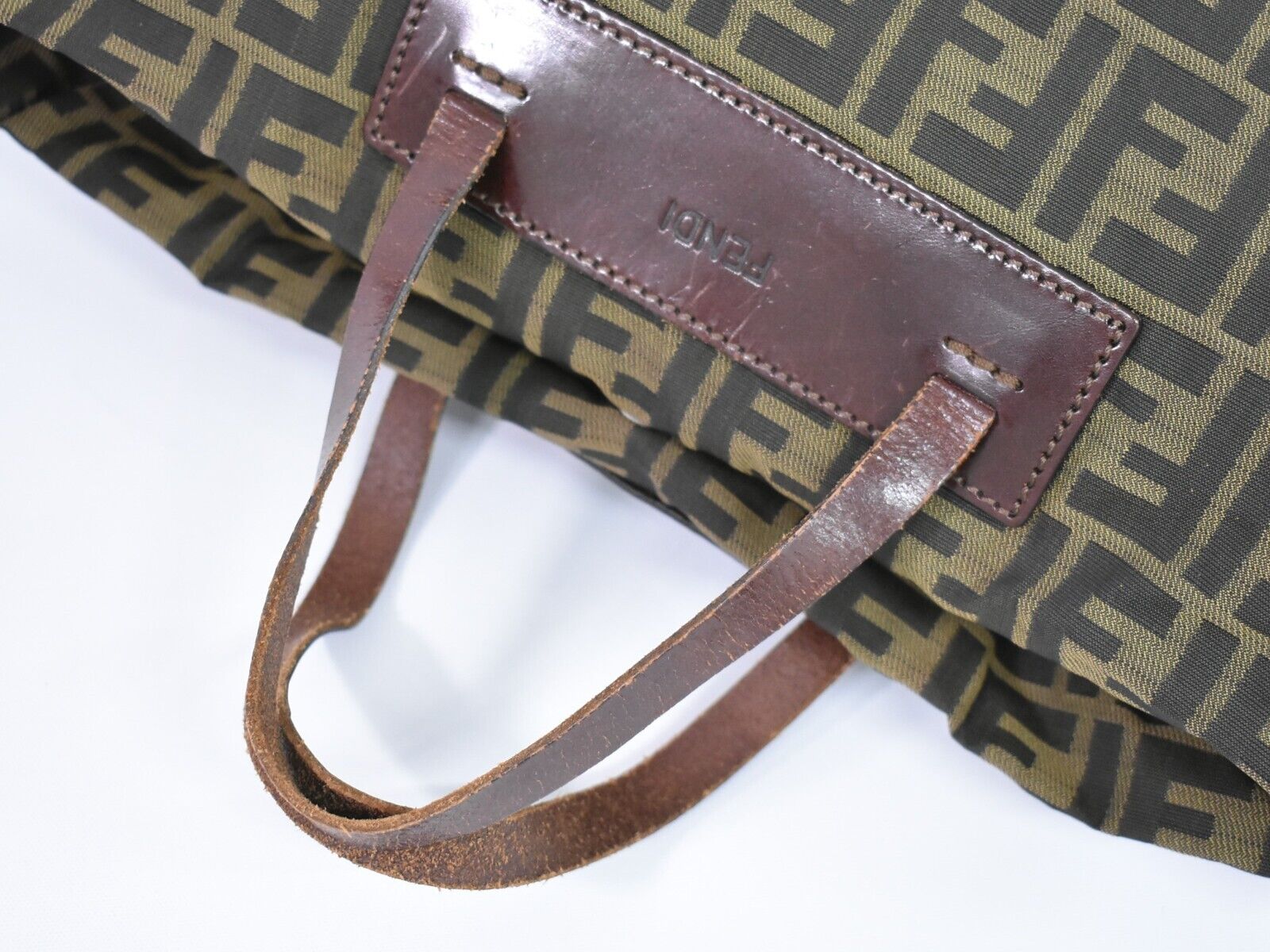 Fendi Brown Canvas Handbag ()