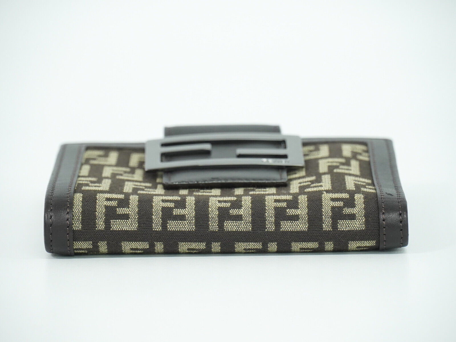 Fendi Brown Canvas Wallet ()