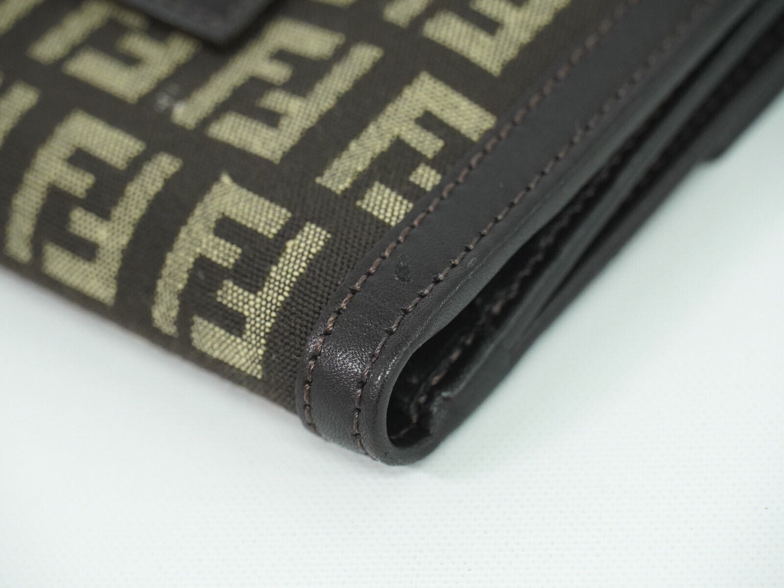 Fendi Brown Canvas Wallet ()