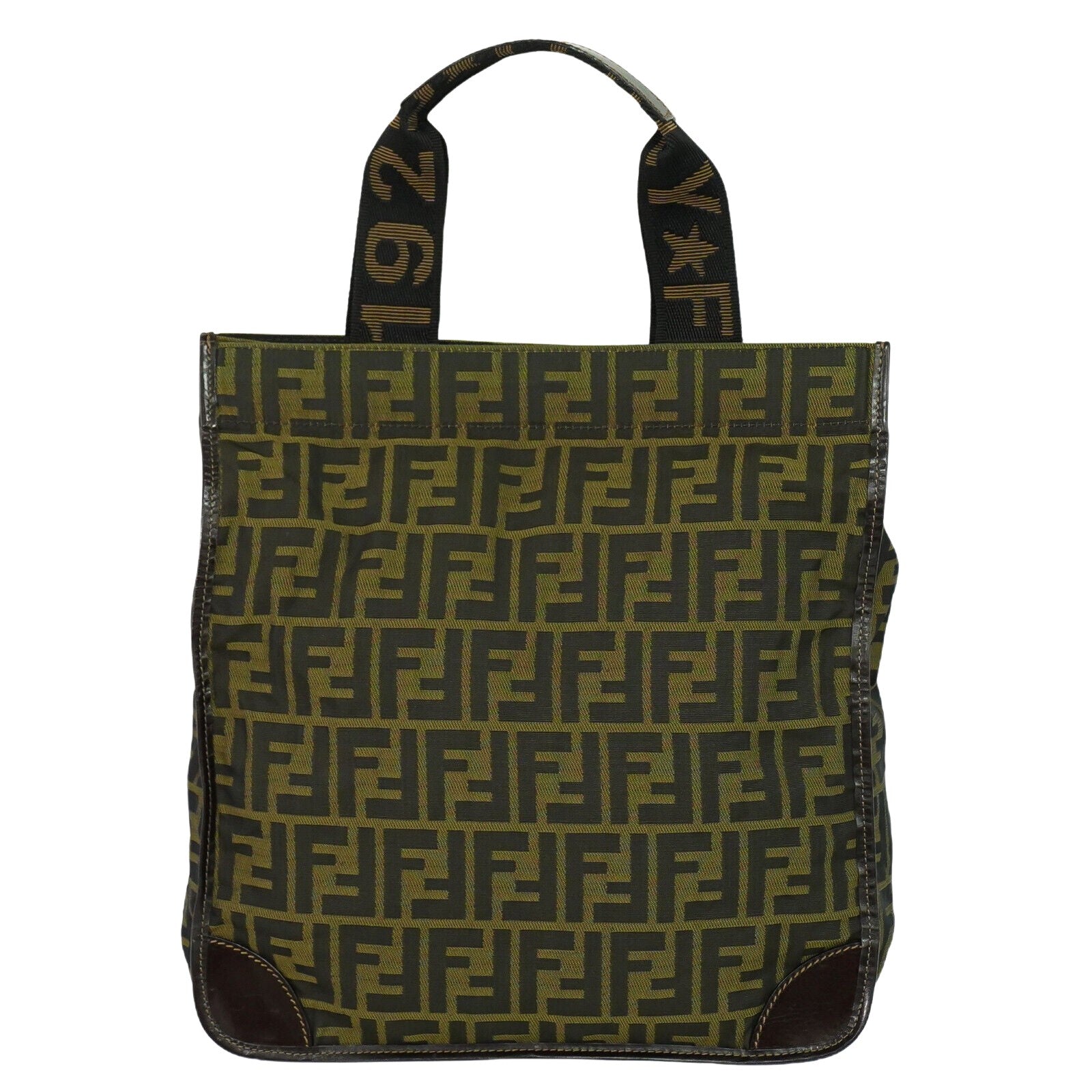 Fendi Brown Canvas Handbag ()