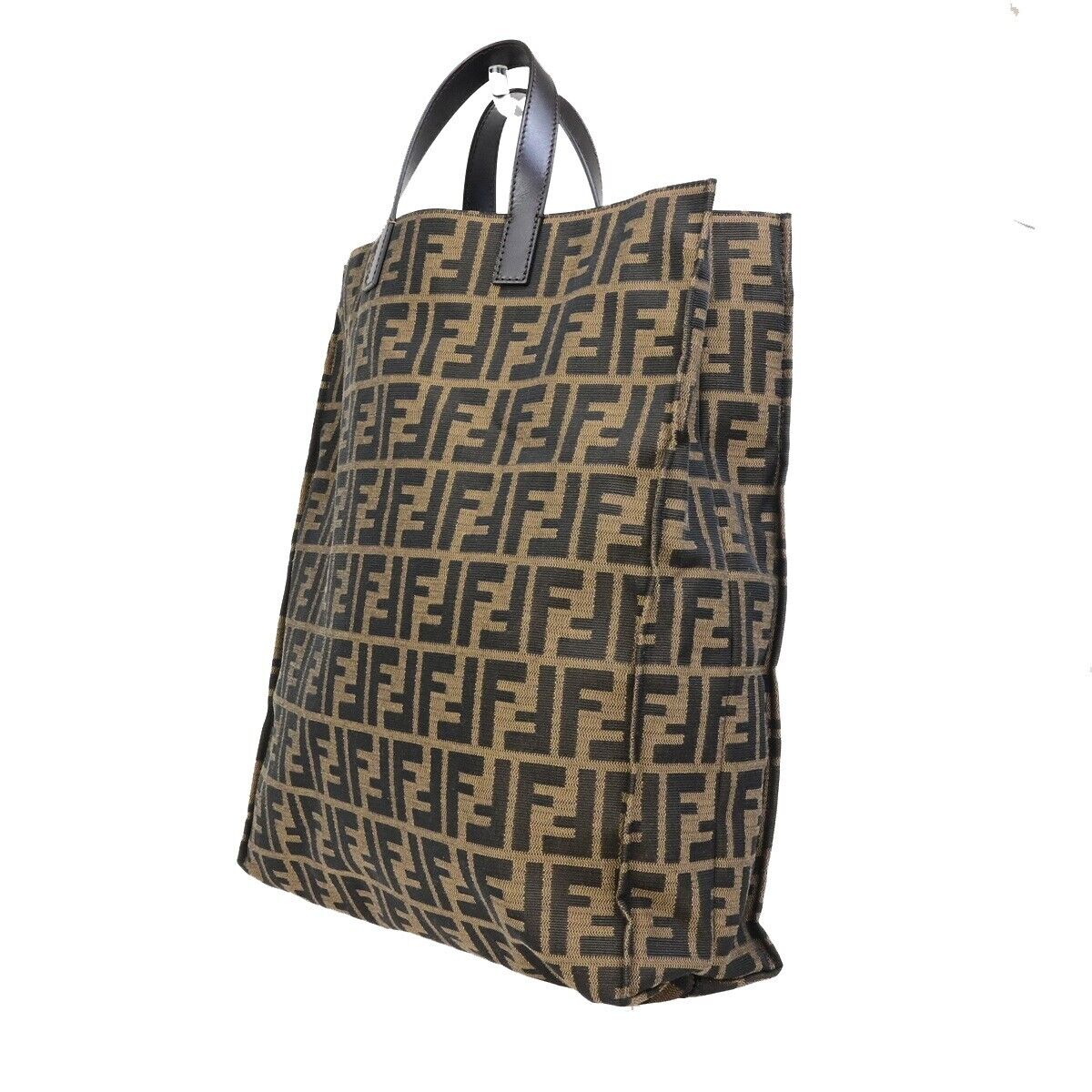 Fendi Zucca Brown Canvas Tote Bag ()