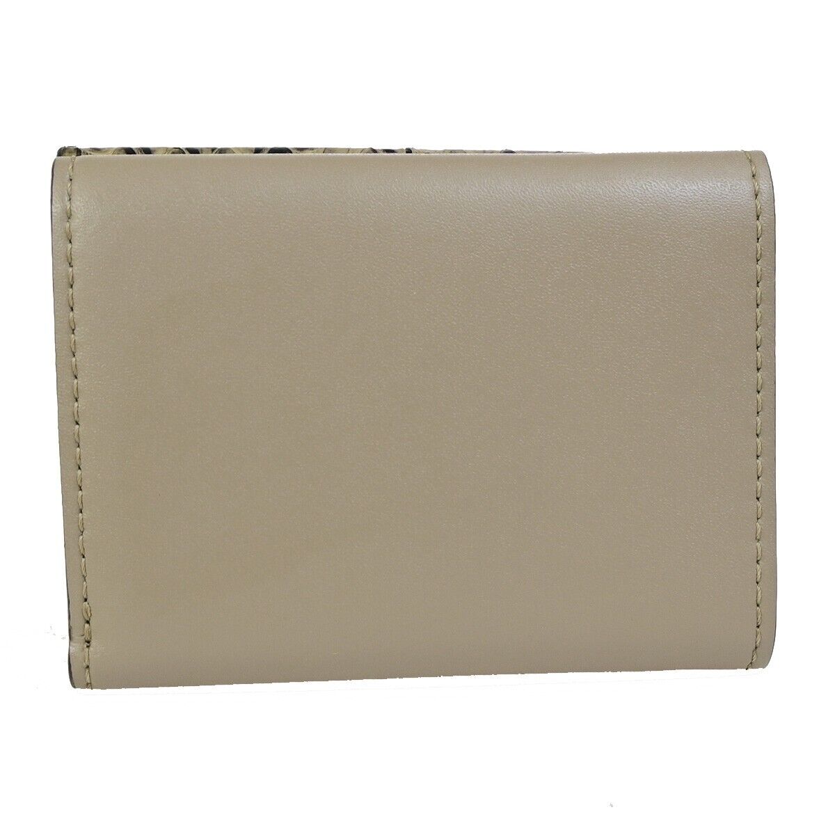 Fendi F Is Fendi Beige Leather Wallet ()