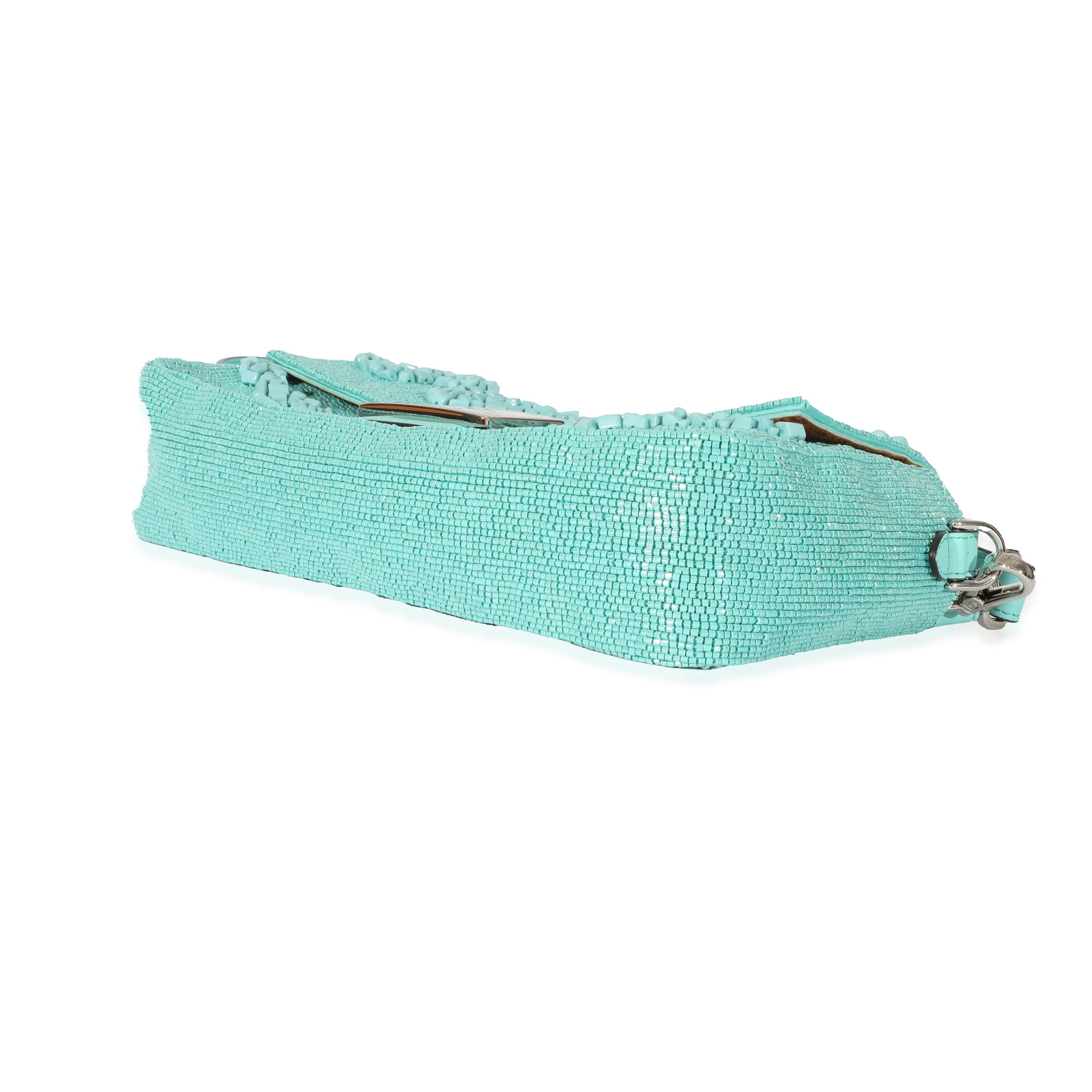 Fendi Re-Edition Turquoise Stone Bead Baguette