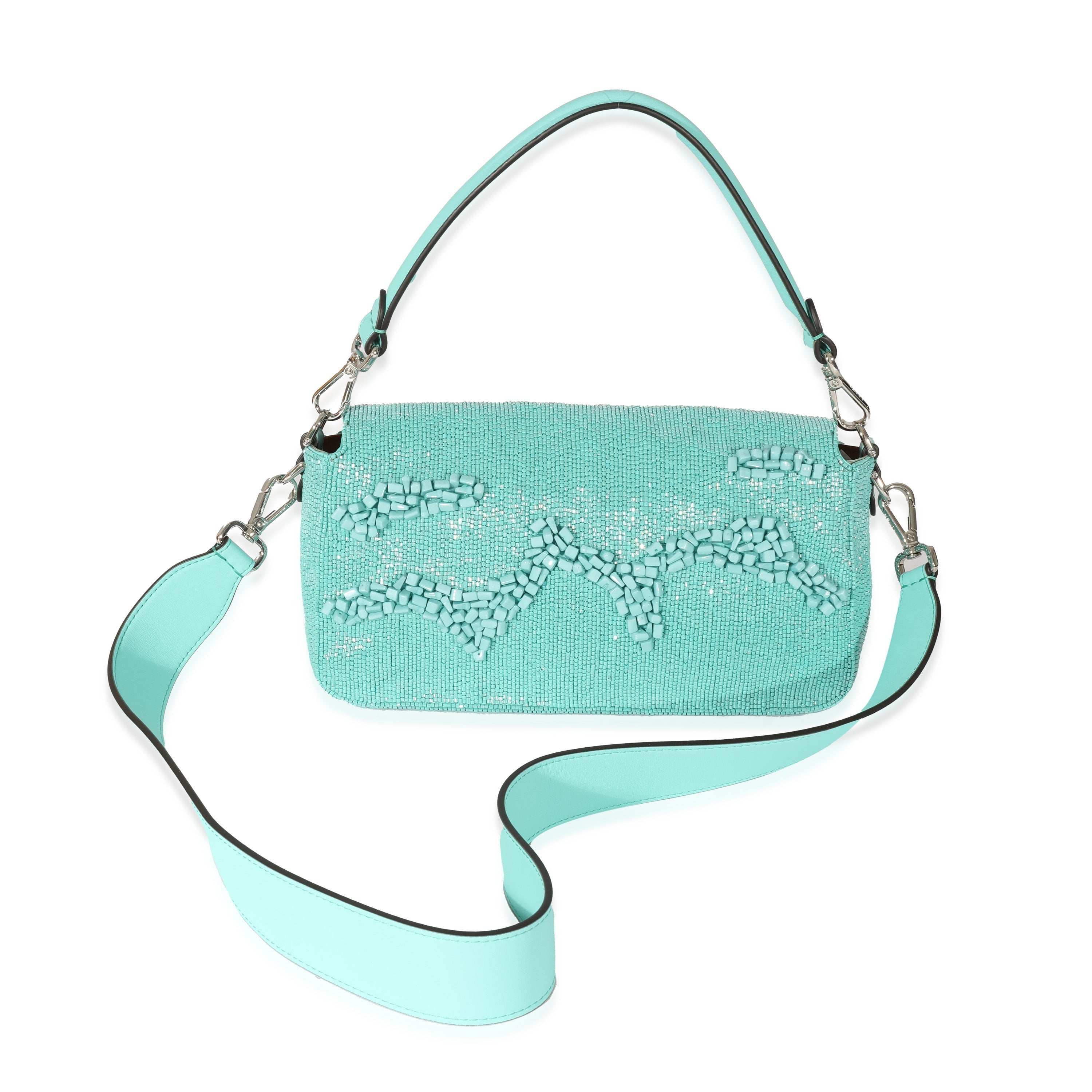 Fendi Re-Edition Turquoise Stone Bead Baguette
