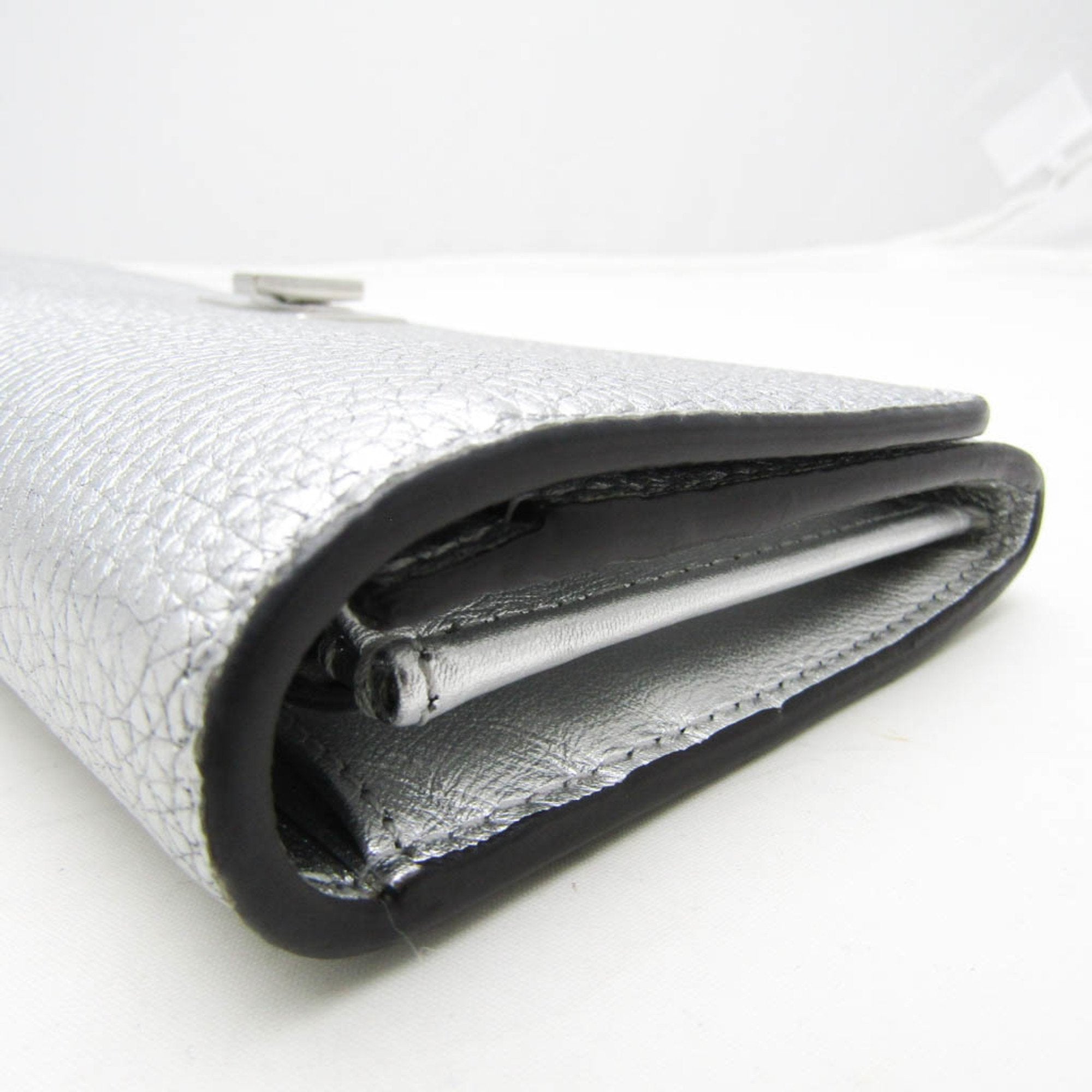Fendi Silver Leather Wallet ()