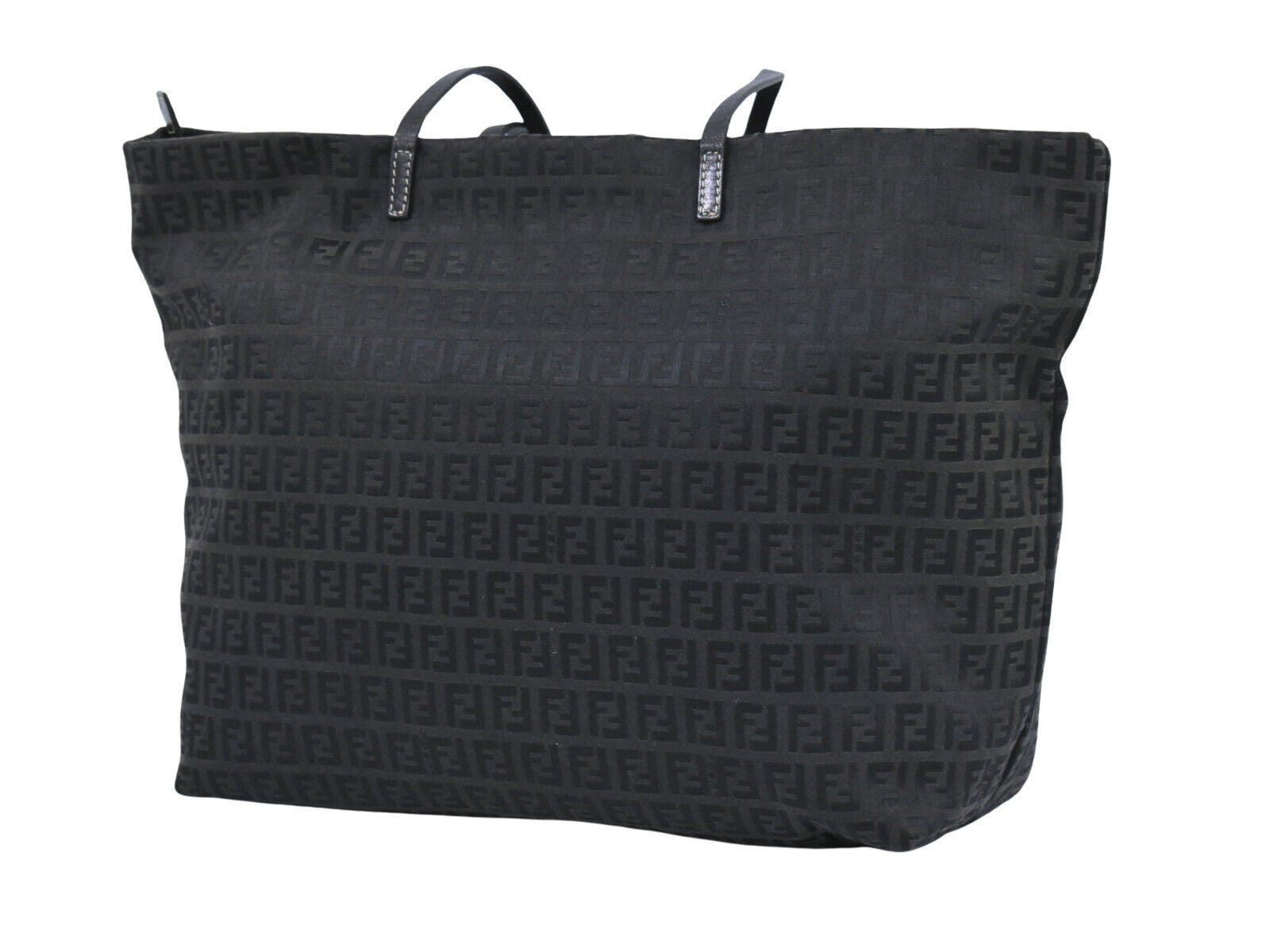 Fendi Black Canvas Handbag ()