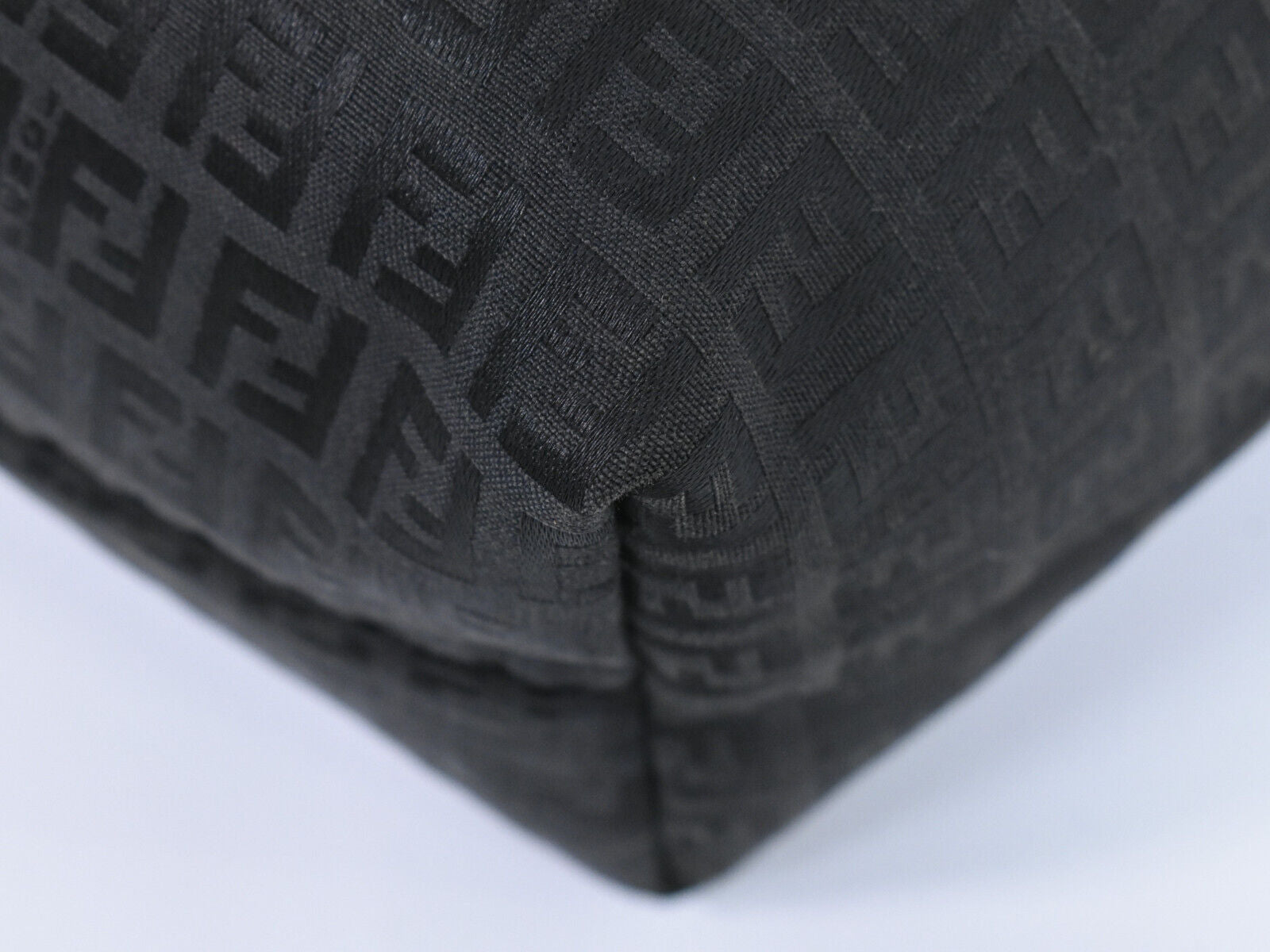 Fendi Black Canvas Handbag ()