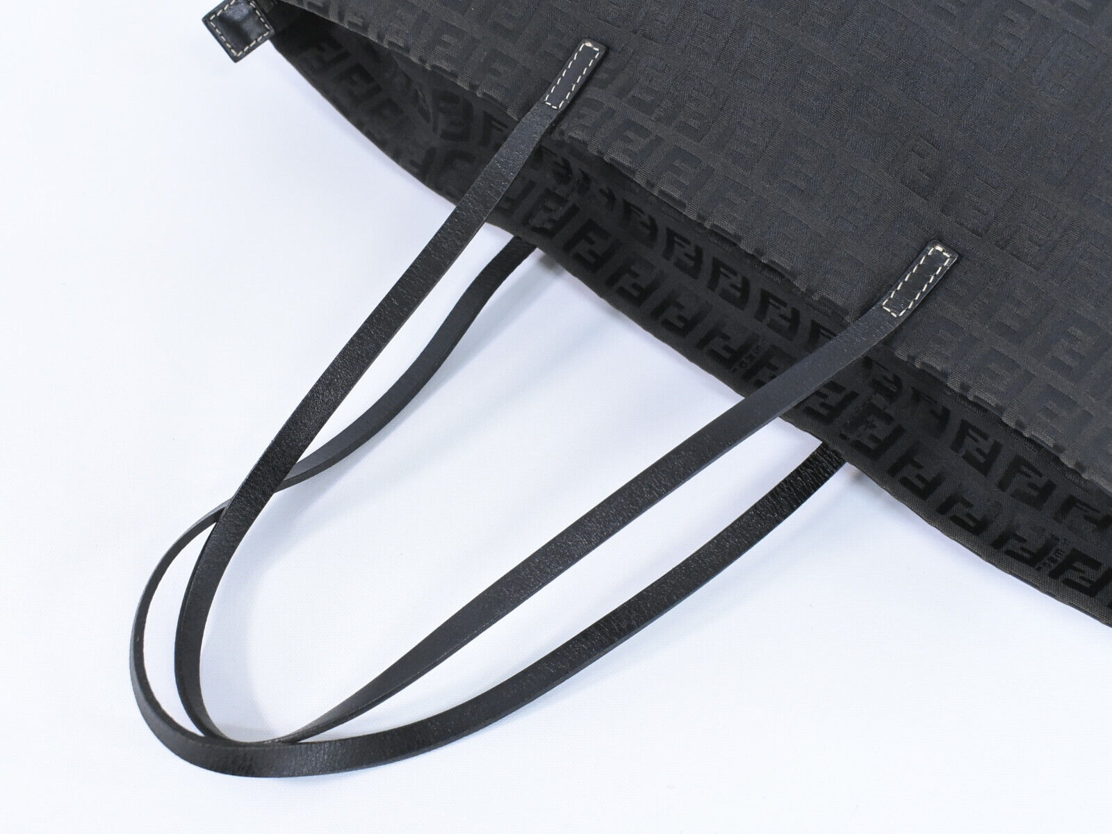 Fendi Black Canvas Handbag ()