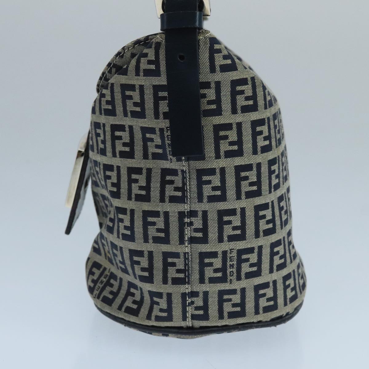 Fendi Zucchino Navy Canvas Shoulder Bag ()