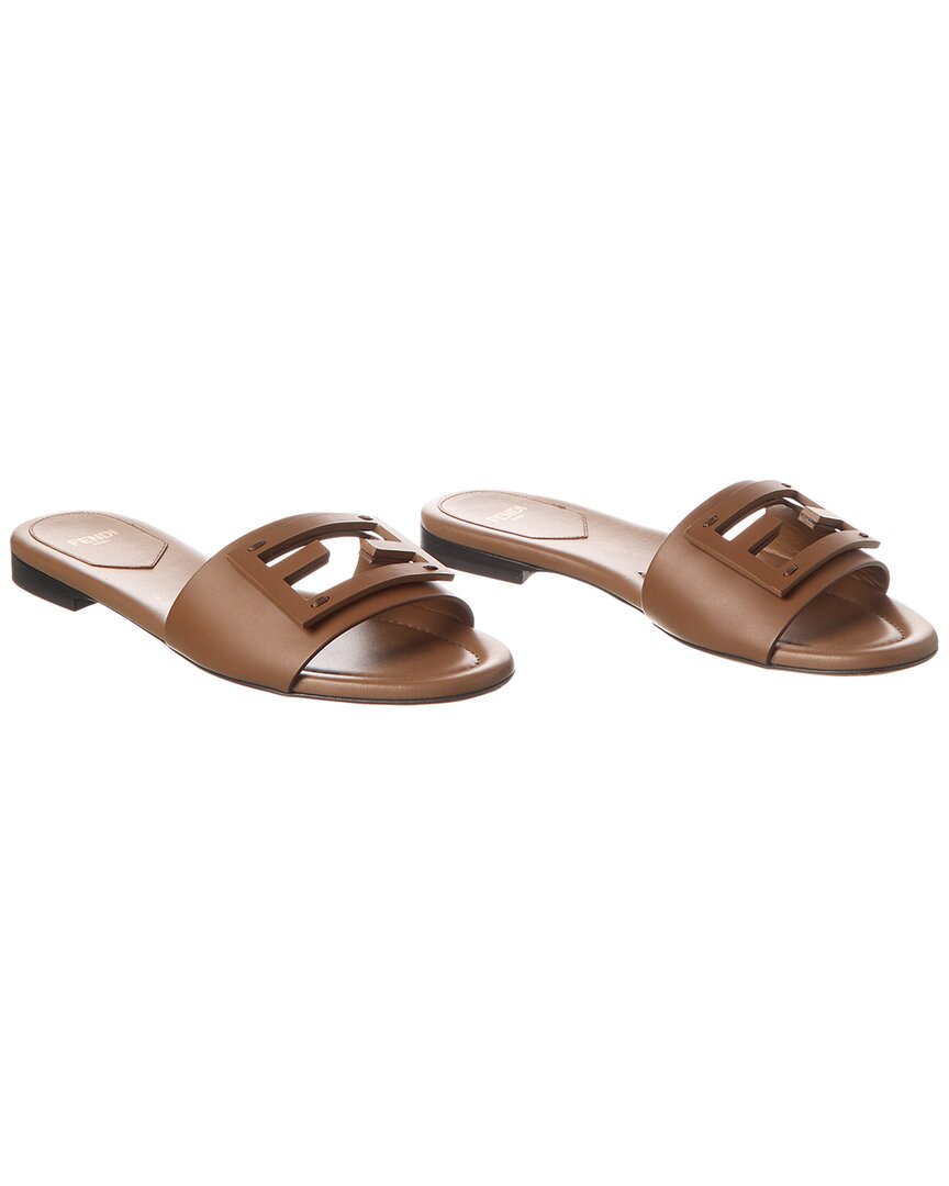 Fendi Ff Leather Sandal ( )