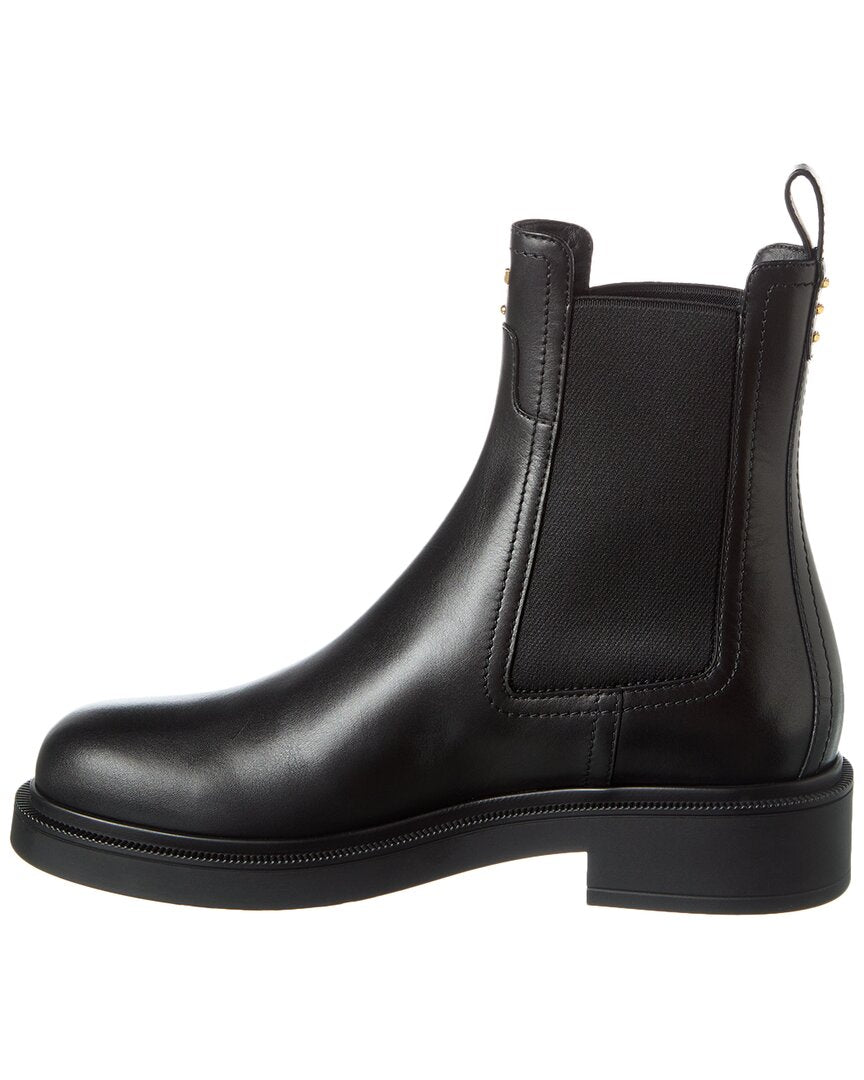 Fendi Filo Leather Biker Boot