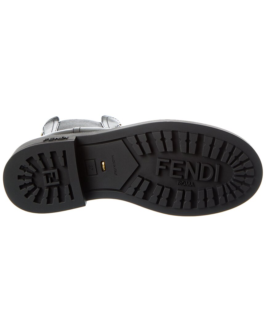 Fendi Filo Leather Biker Boot