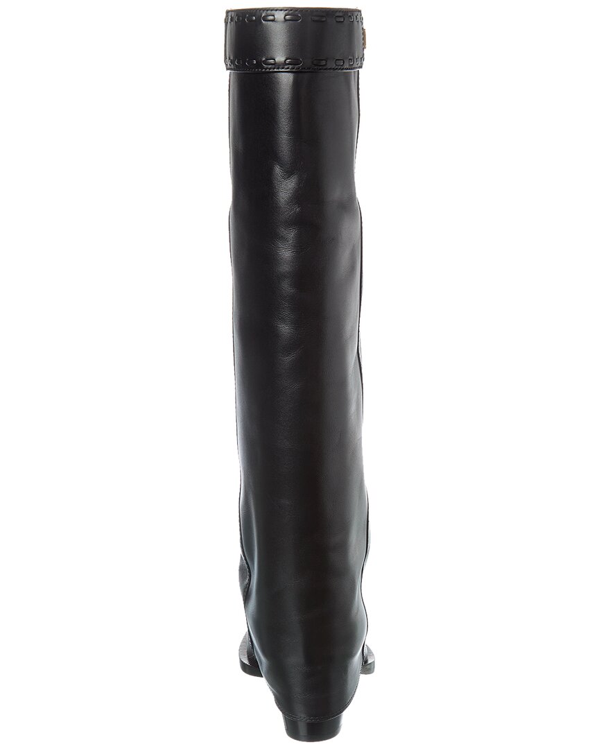 Fendi Show Leather Knee-High Boot