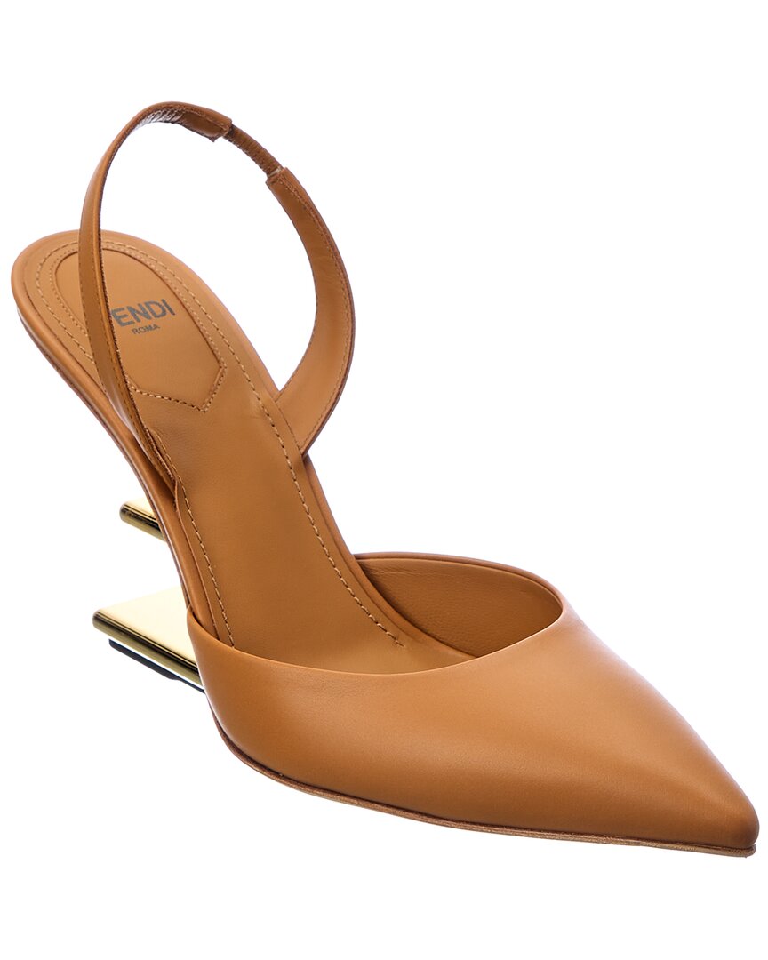 Fendi First Leather Slingback Pump