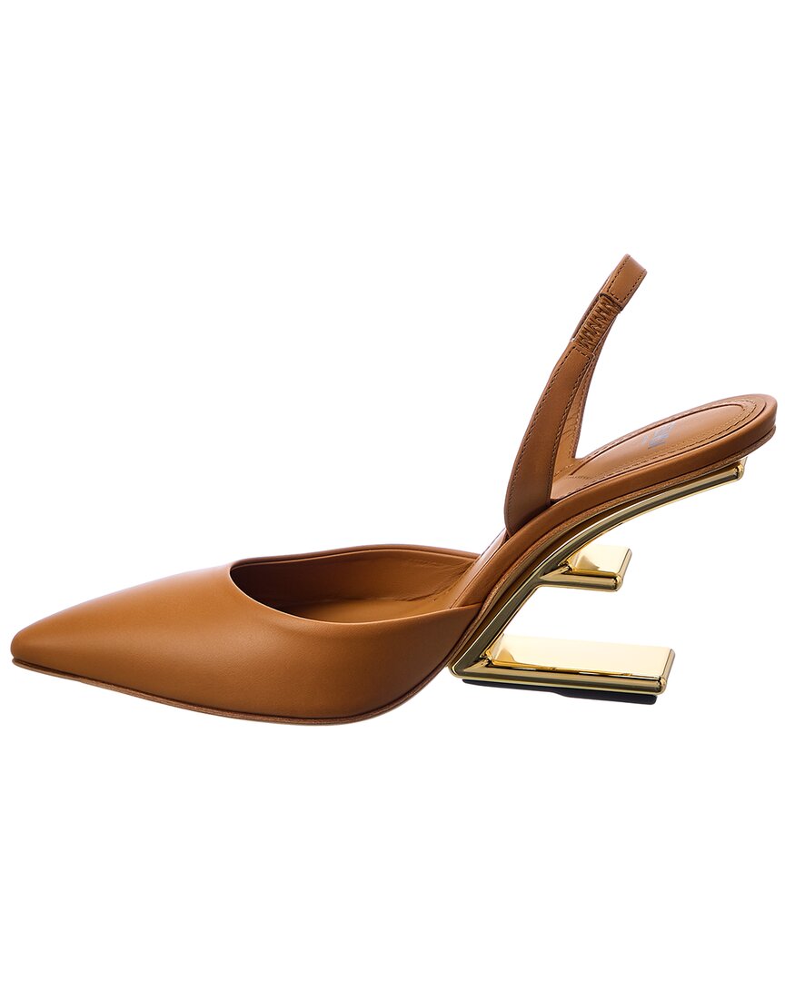 Fendi First Leather Slingback Pump