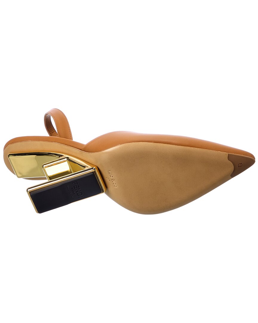 Fendi First Leather Slingback Pump