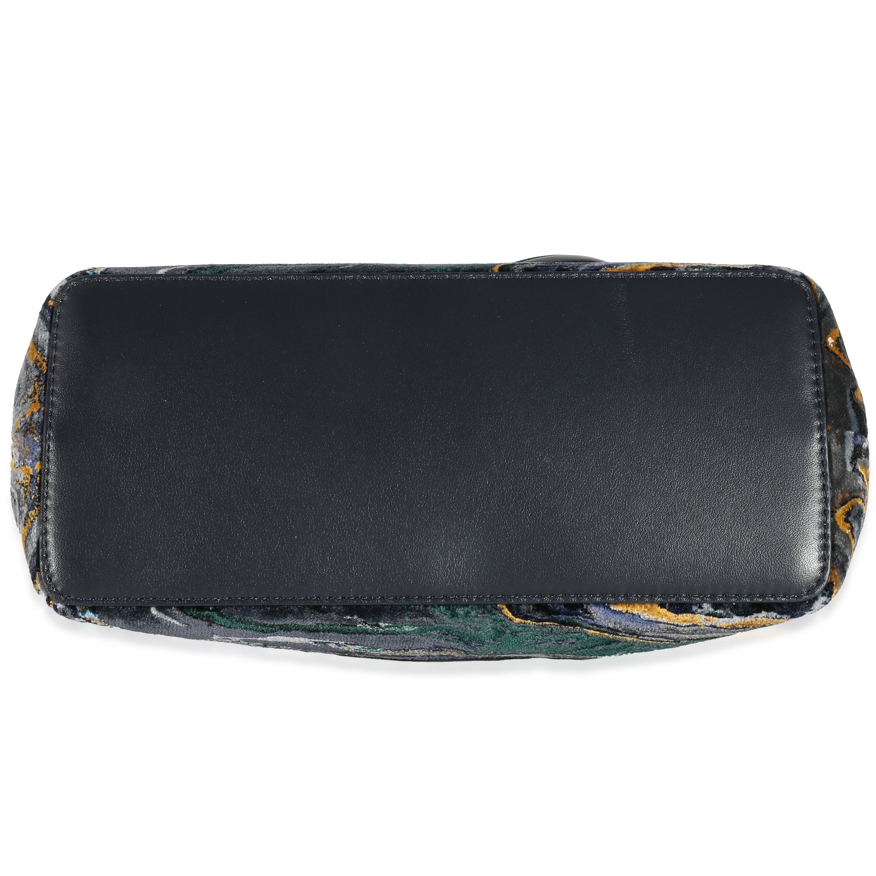 Fendi Navy Marbled Velvet Mini Peekaboo
