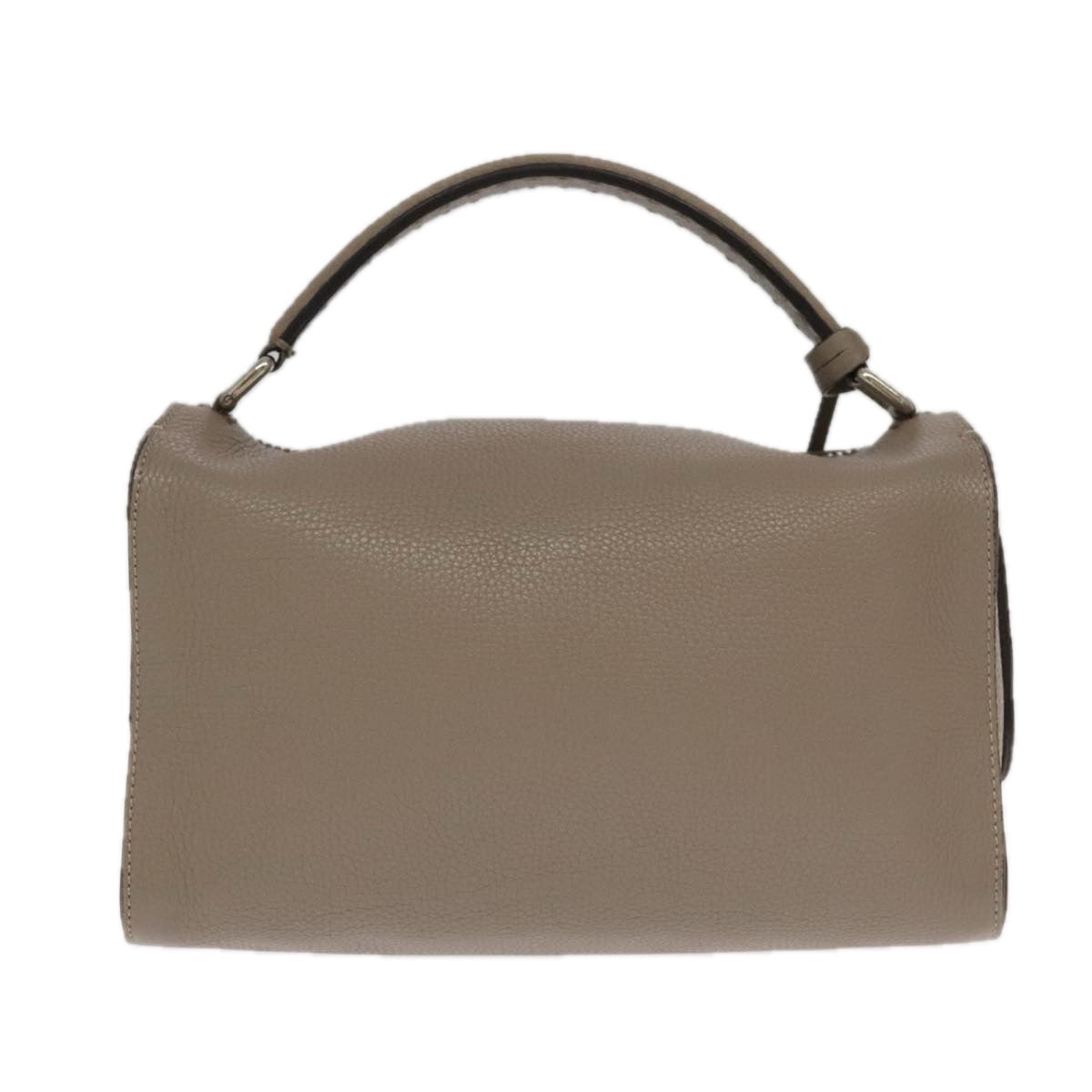 Fendi Lei Selleria Beige Leather Handbag ()