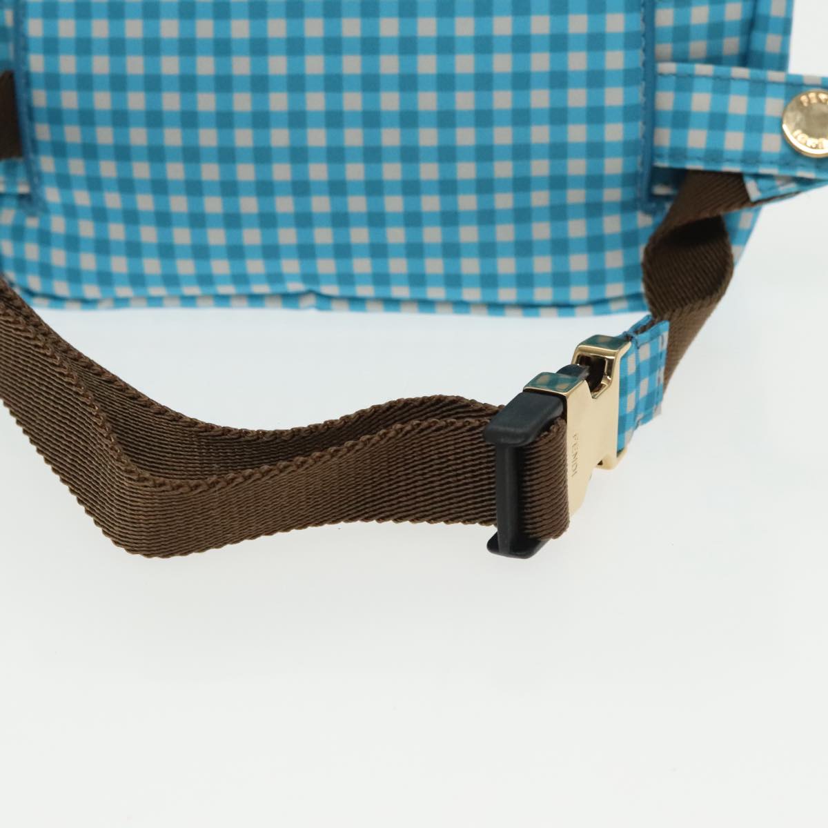 Fendi Baguette Blue Synthetic Shoulder Bag ()