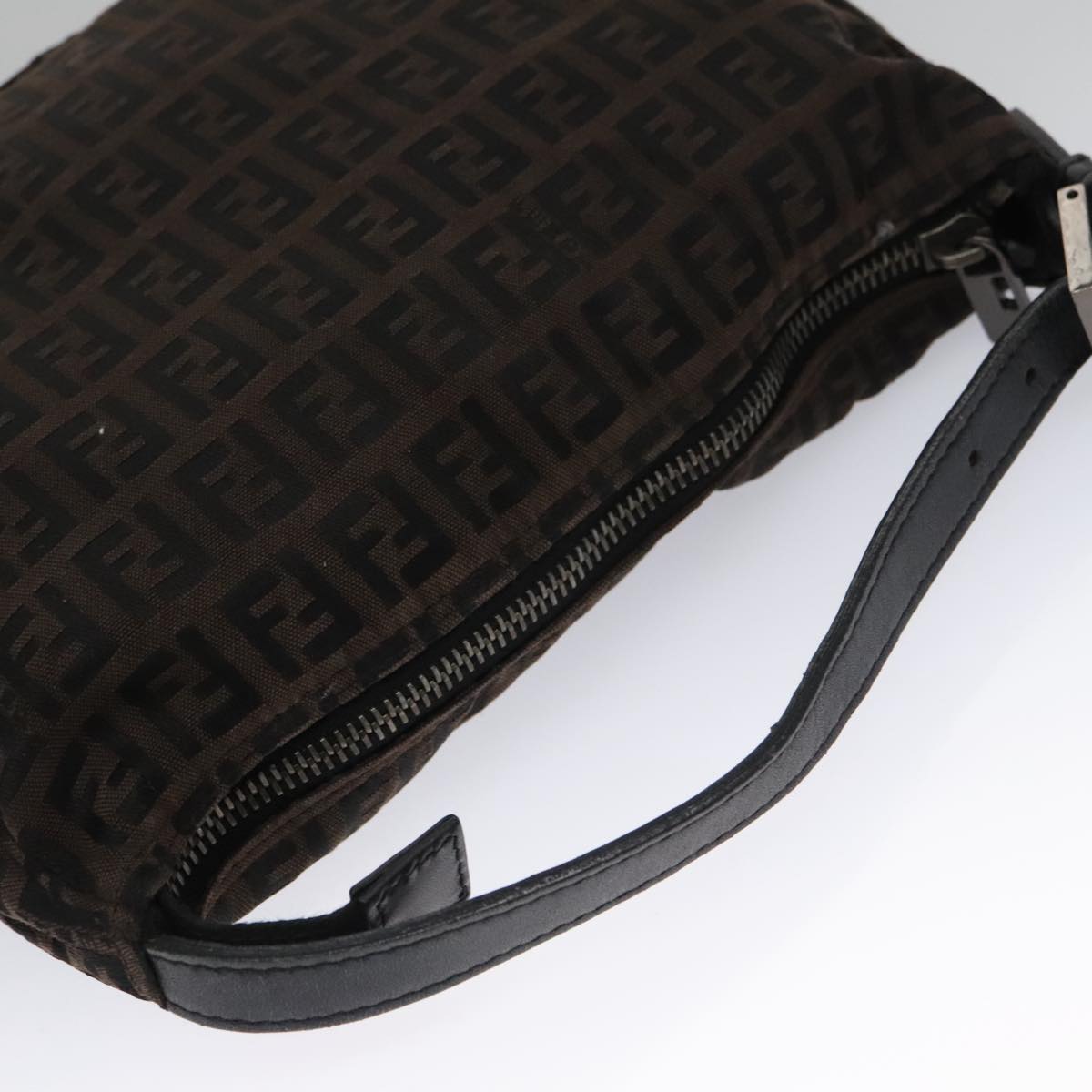 Fendi Zucchino Brown Canvas Handbag ()