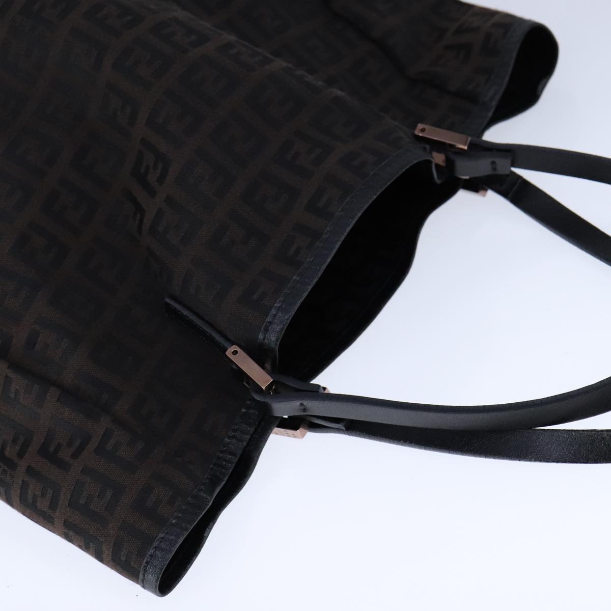 Fendi Zucchino Brown Canvas Tote Bag ()
