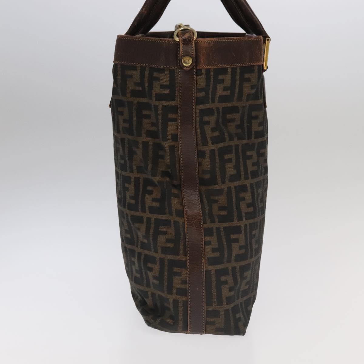 Fendi Zucca Brown Canvas Handbag ()
