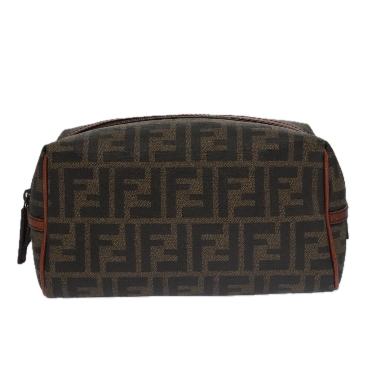 Fendi Ff Brown Canvas Clutch Bag ()