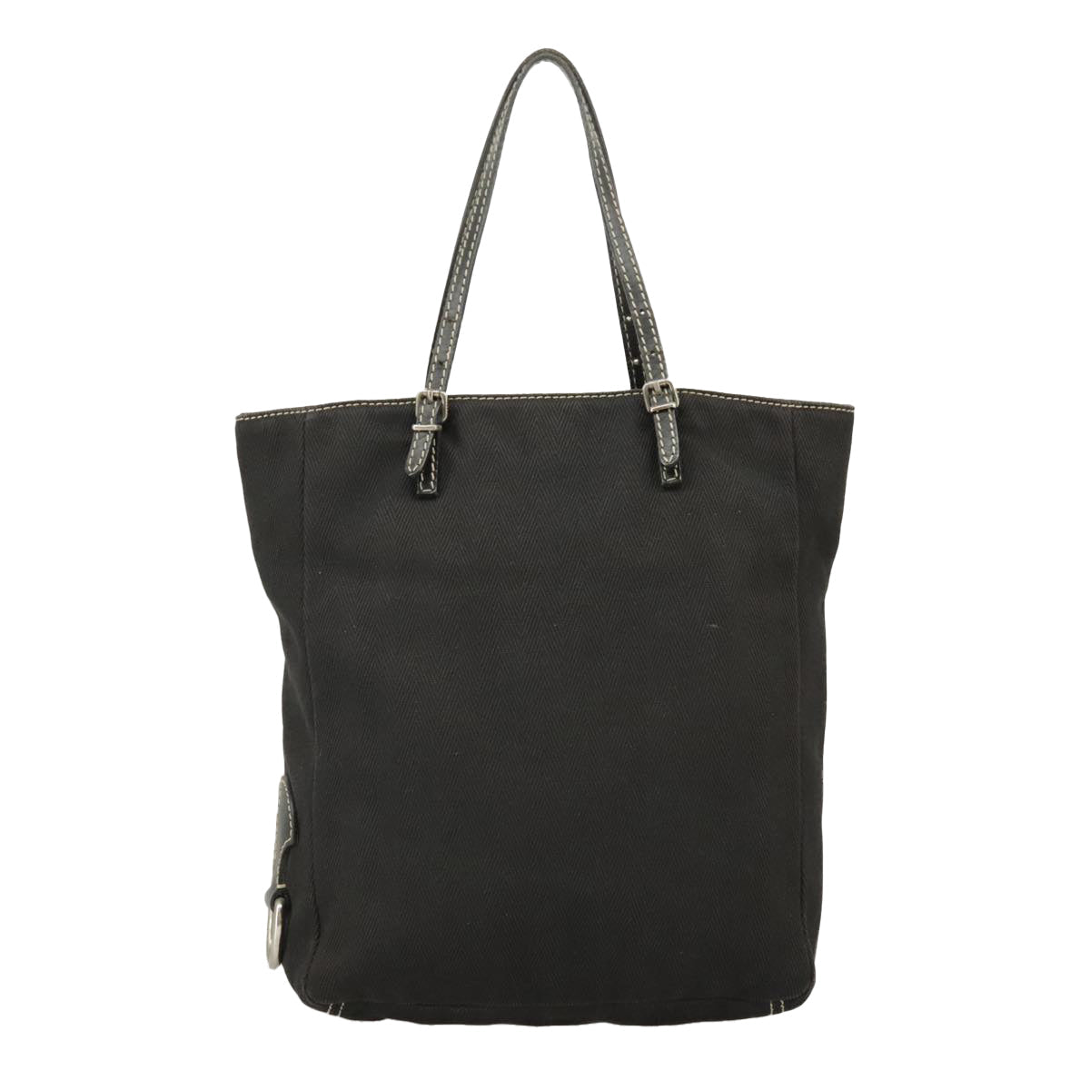 Fendi Black Canvas Tote Bag ()