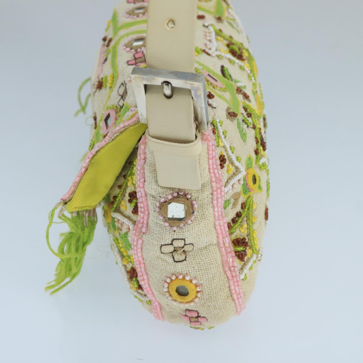 Fendi Mamma Baguette Multicolour Canvas Shoulder Bag ()
