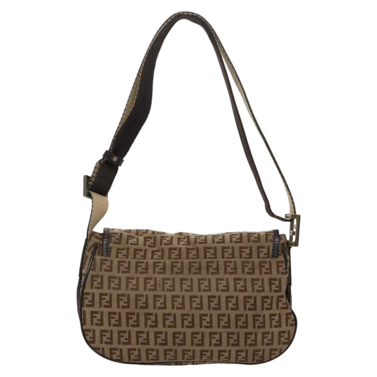 Fendi Brown Canvas Shoulder Bag ()