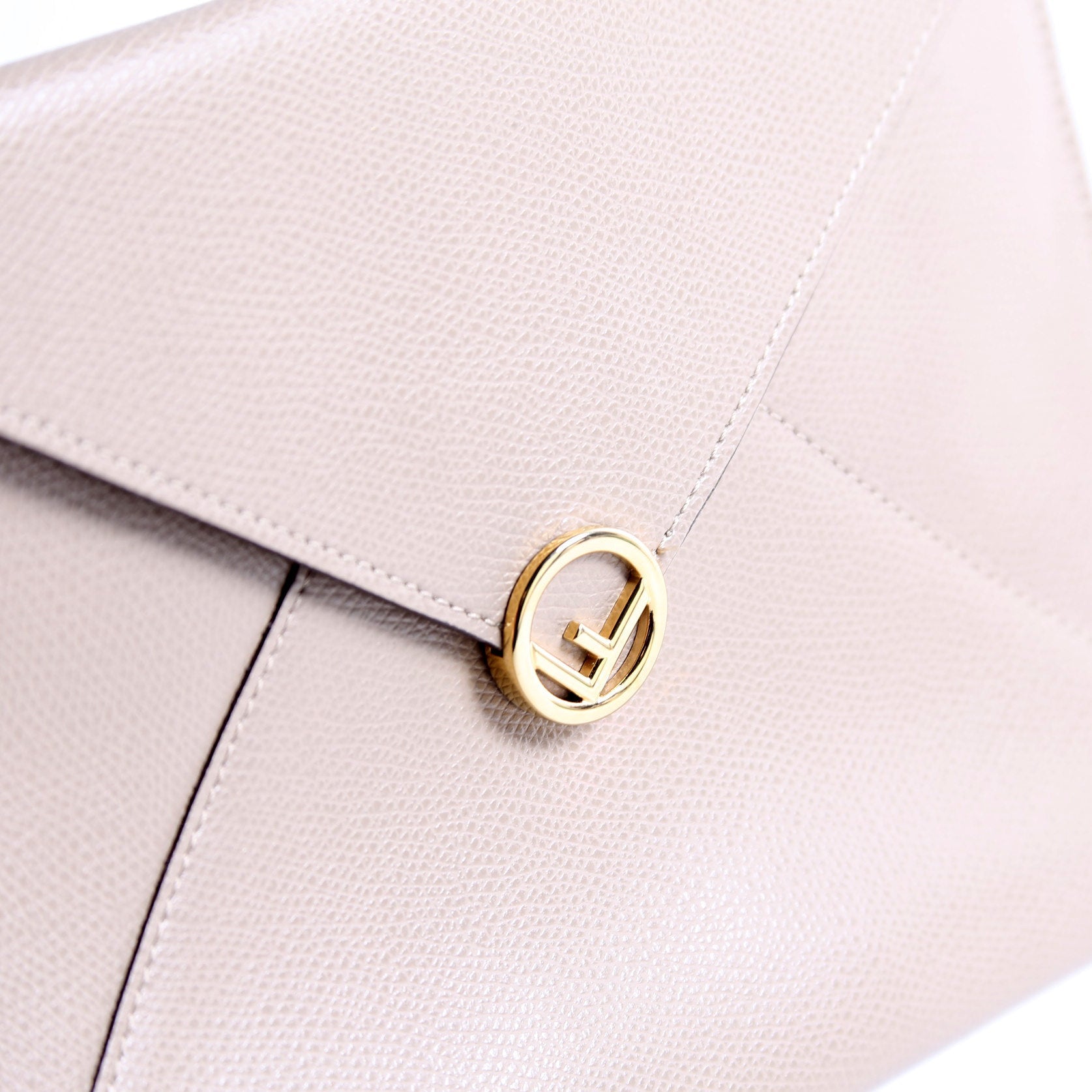 8N0152 F Is Fendi Envelope Flat Pouch Taupe