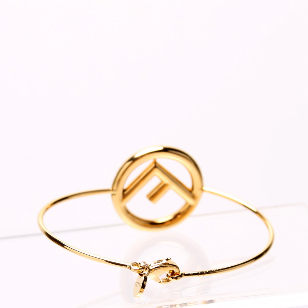 F Is Fendi Bangle Bracelet Size S Gold