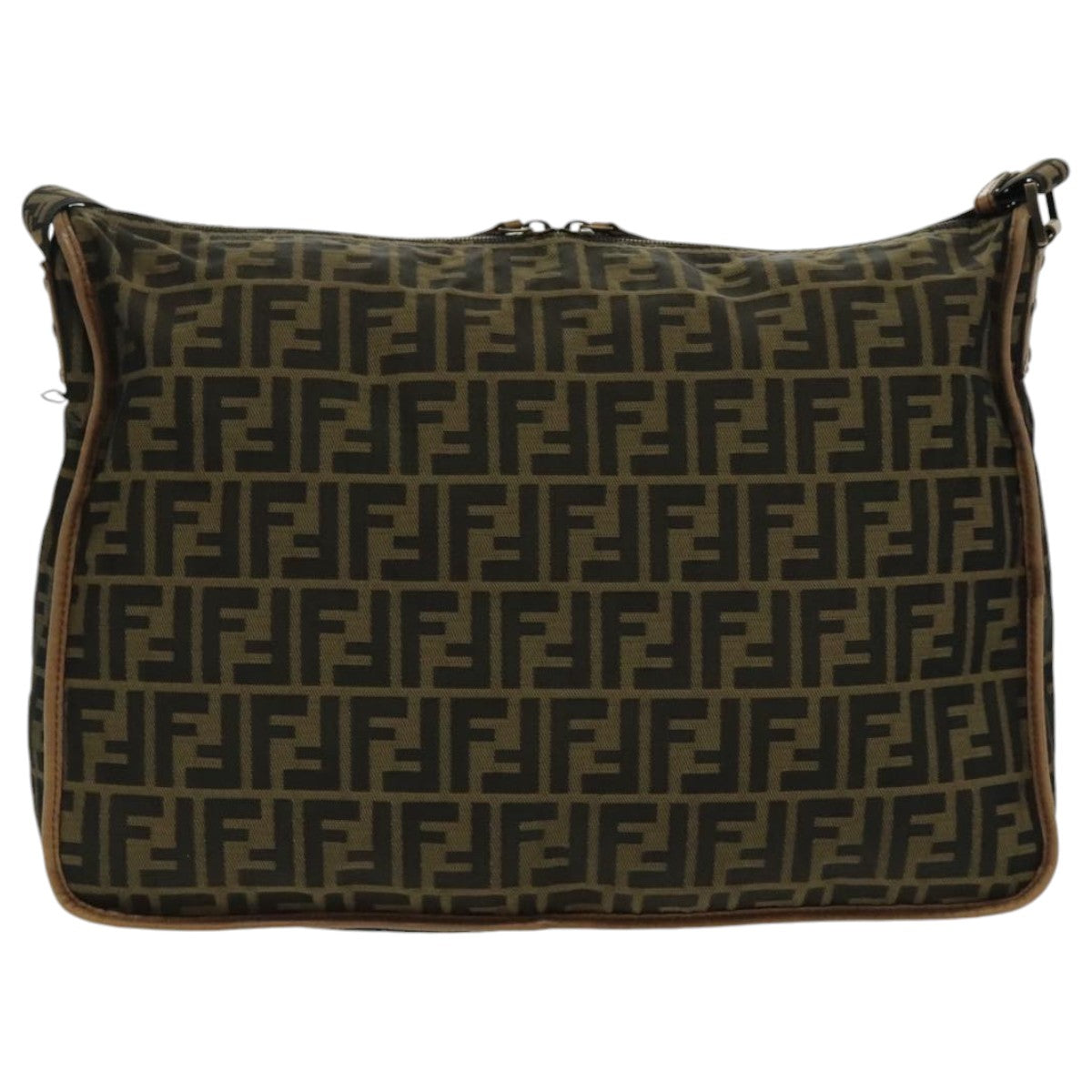 Fendi Zucca Brown Canvas Shoulder Bag ()