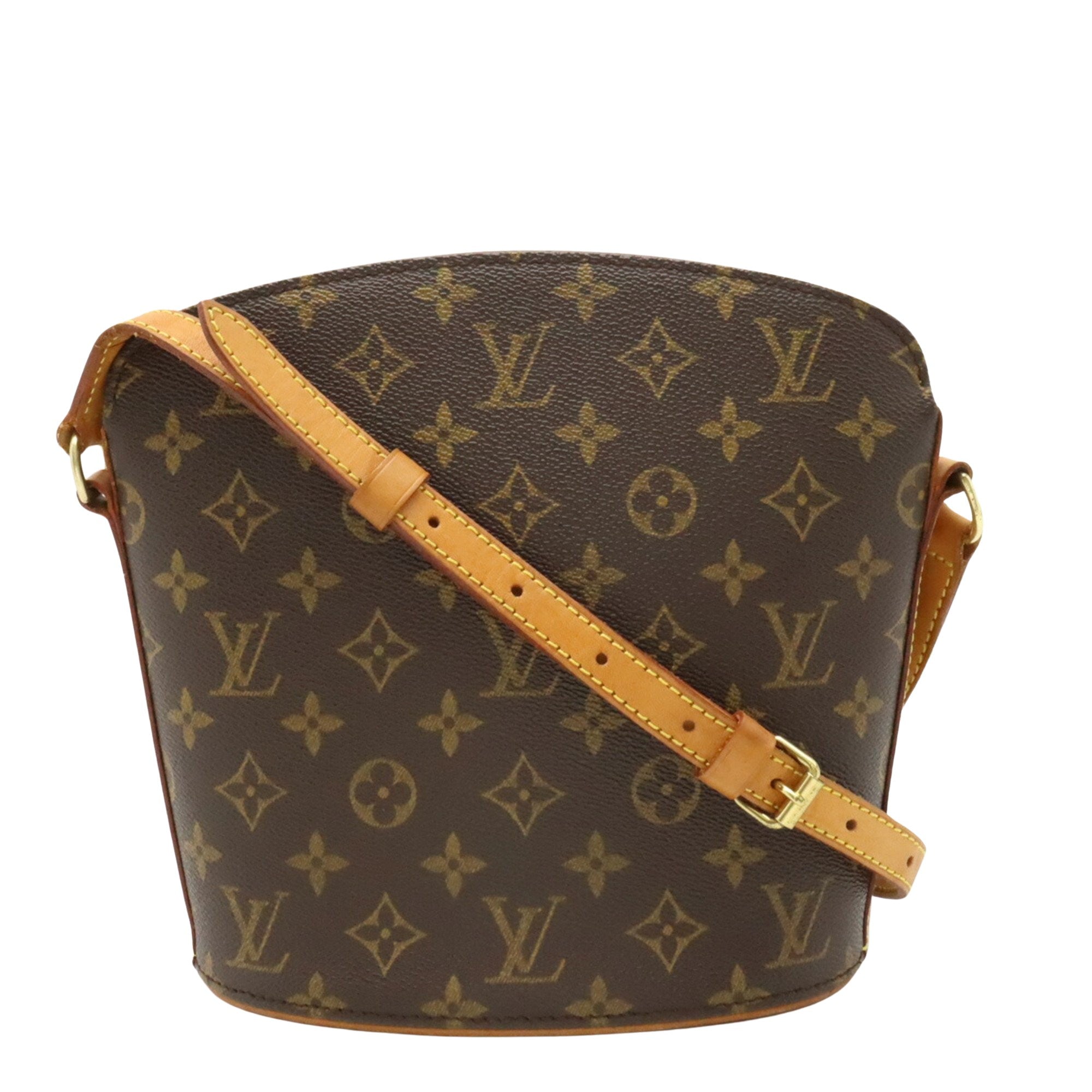 Louis Vuitton Drouot Canvas Shoulder Bag ()