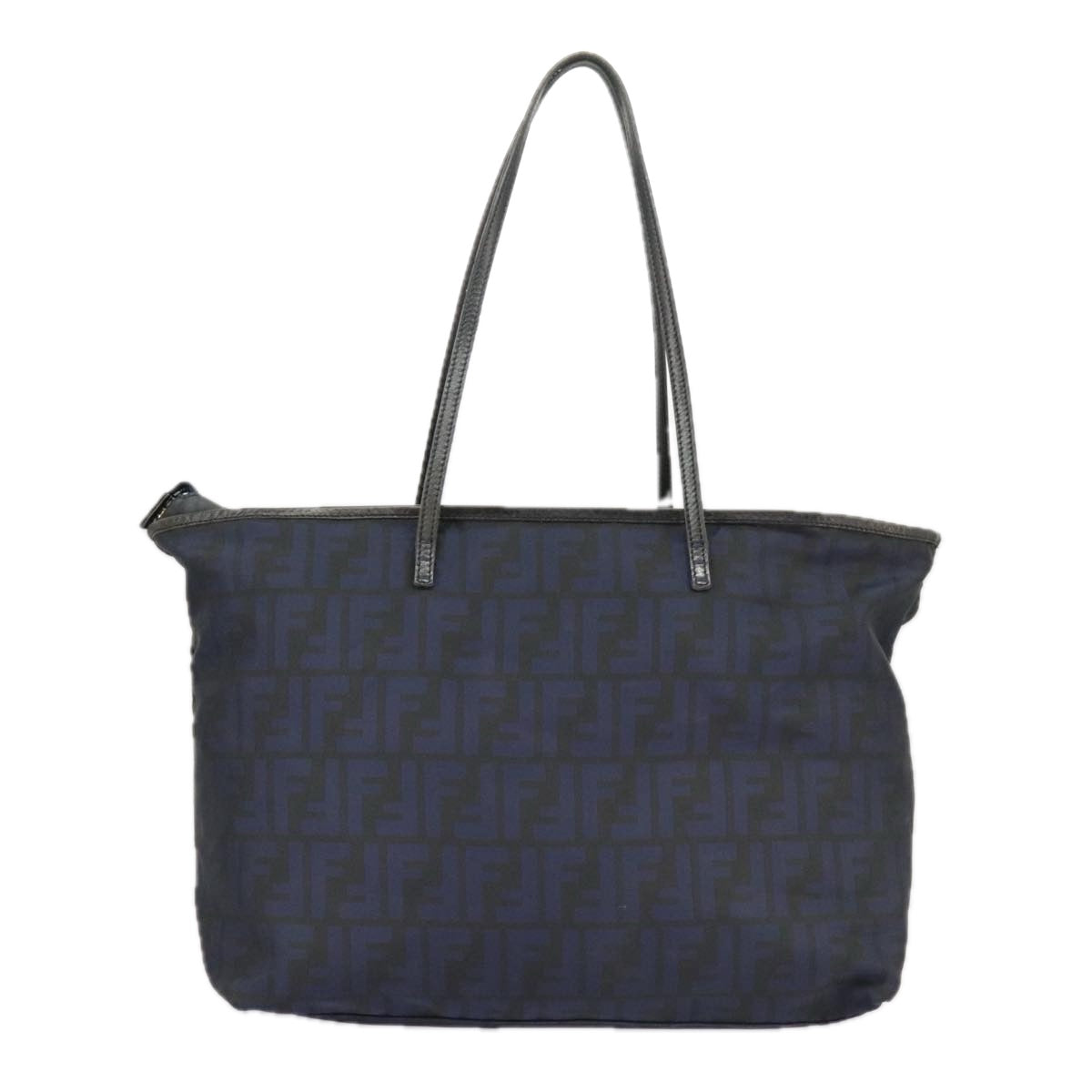 Fendi Navy Canvas Tote Bag ()