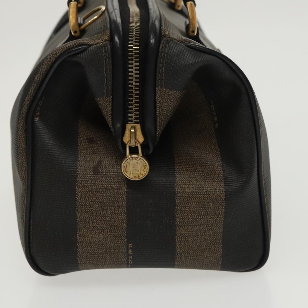 Fendi Pecan Brown Canvas Handbag ()