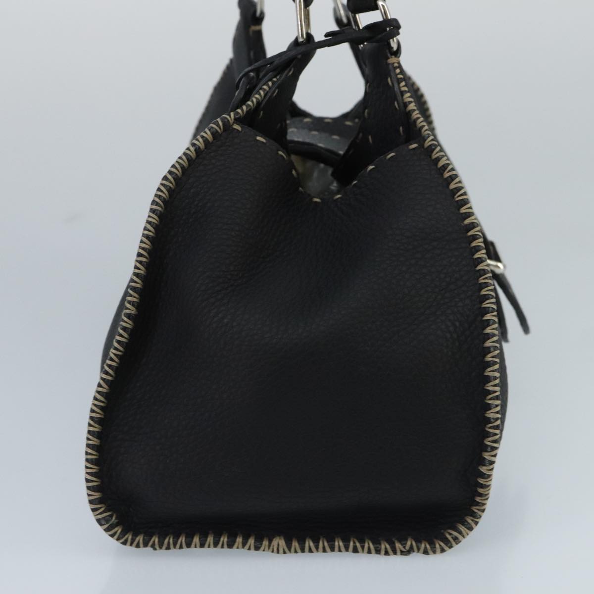 Fendi Selleria Black Leather Handbag ()