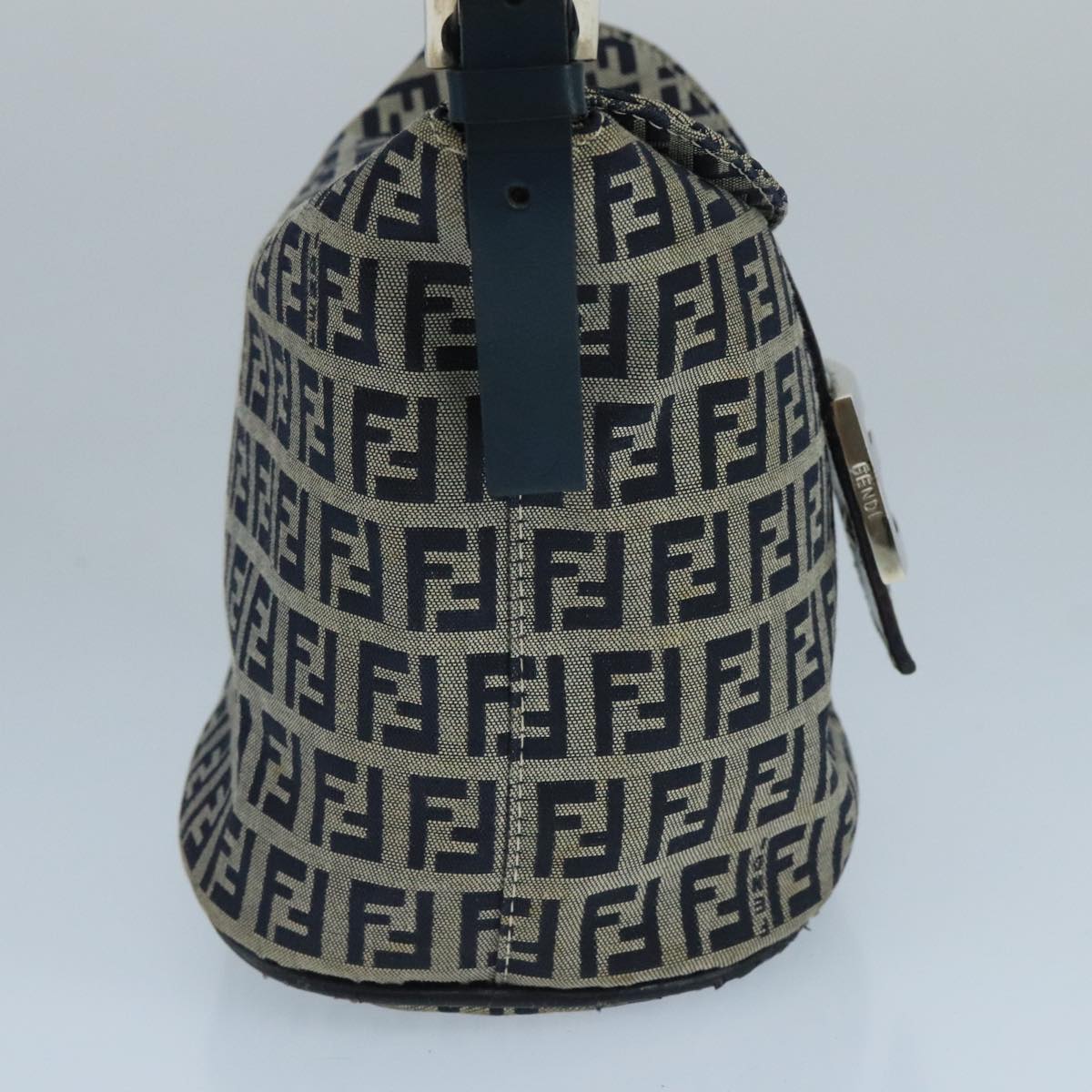 Fendi Zucchino Navy Canvas Shoulder Bag ()