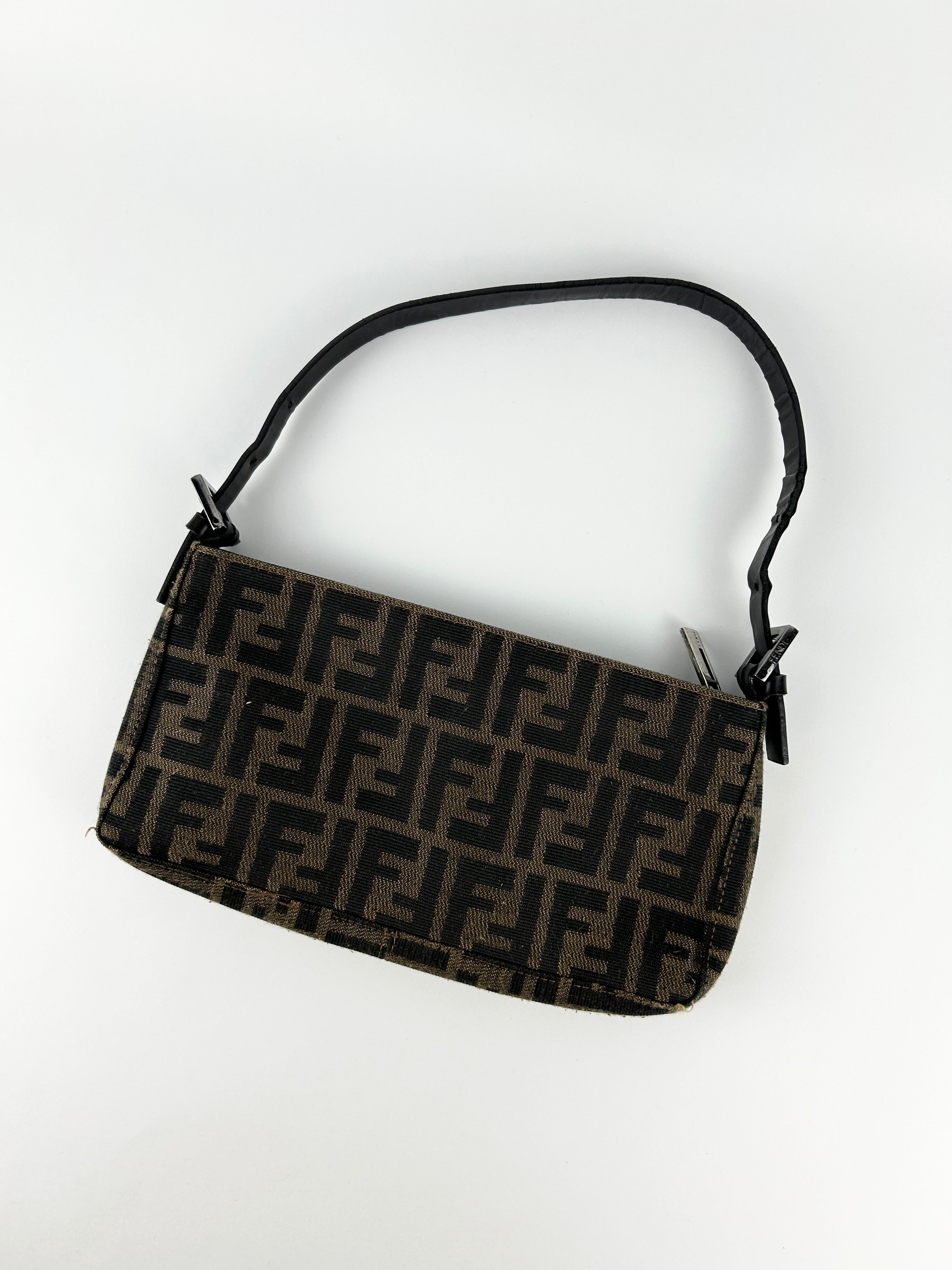 Vintage Fendi Zucca Shoulder Bag