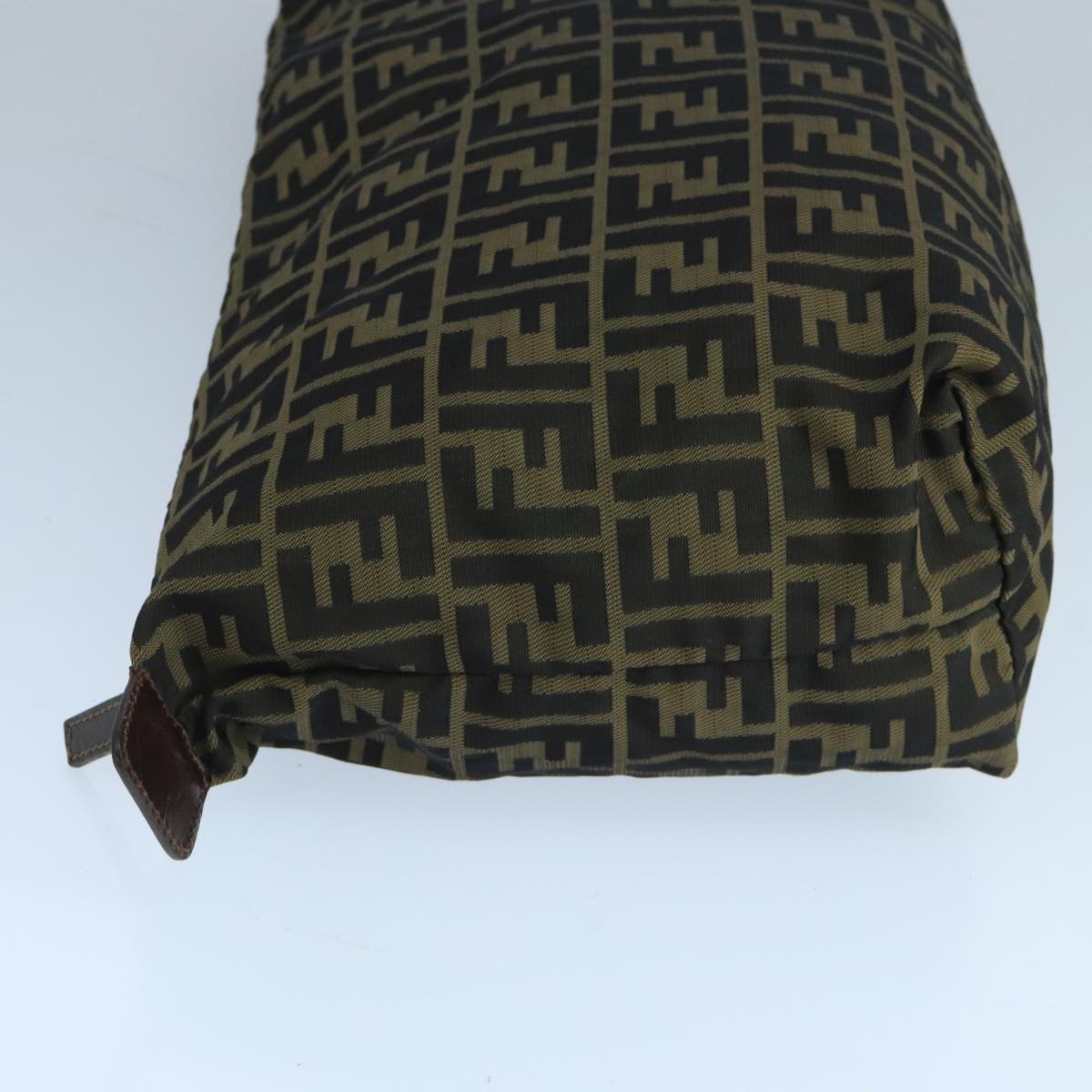 Fendi Zucca Brown Canvas Clutch Bag ()