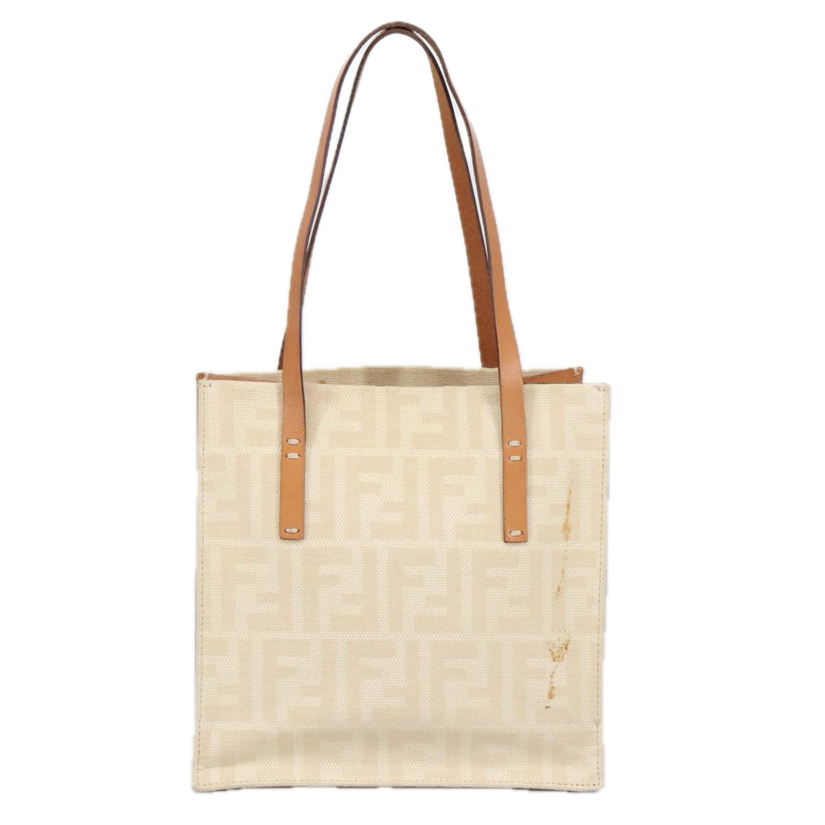 Fendi White Canvas Tote Bag ()